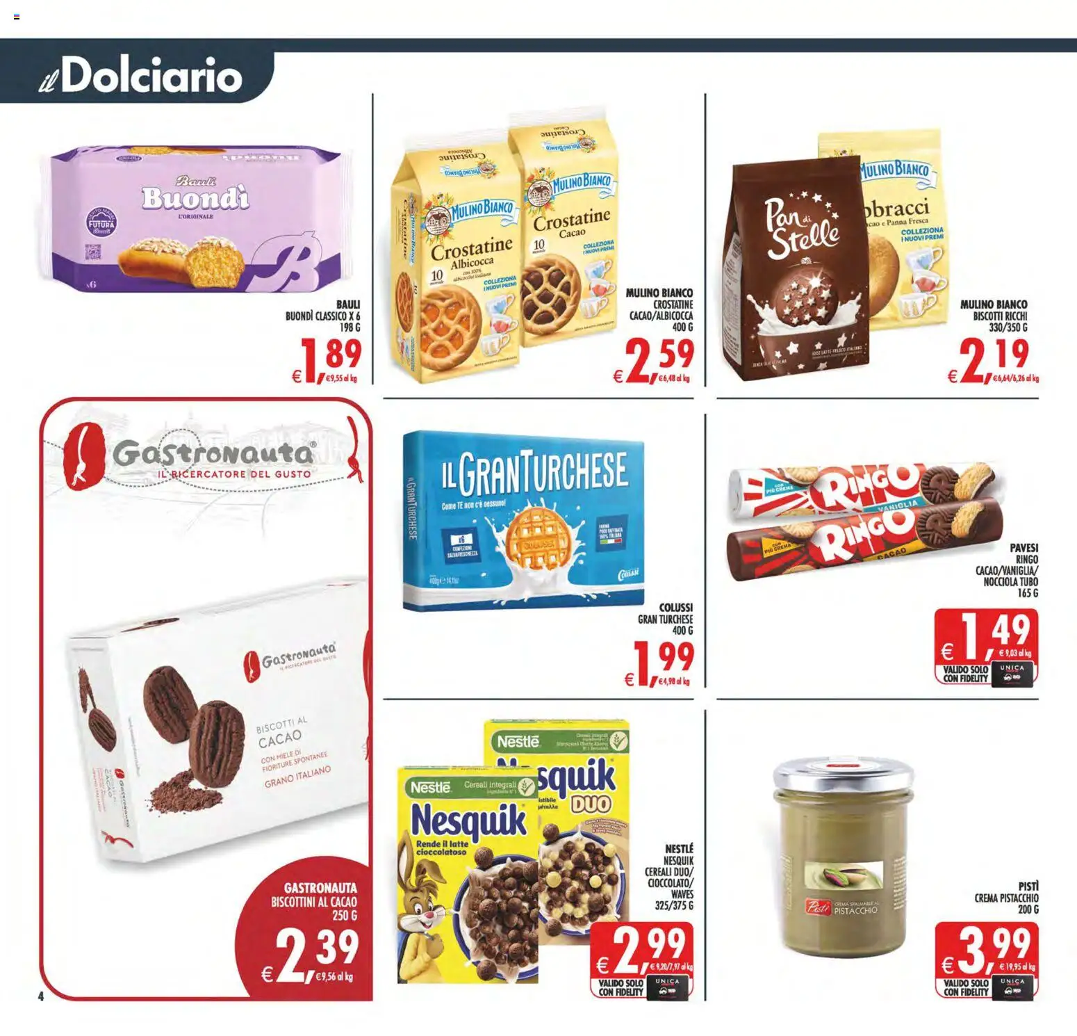 Volantino Decò del 08.05.2026 | Pagina: 4 | Prodotti: Crema, Biscotti, Tubo, Cacao