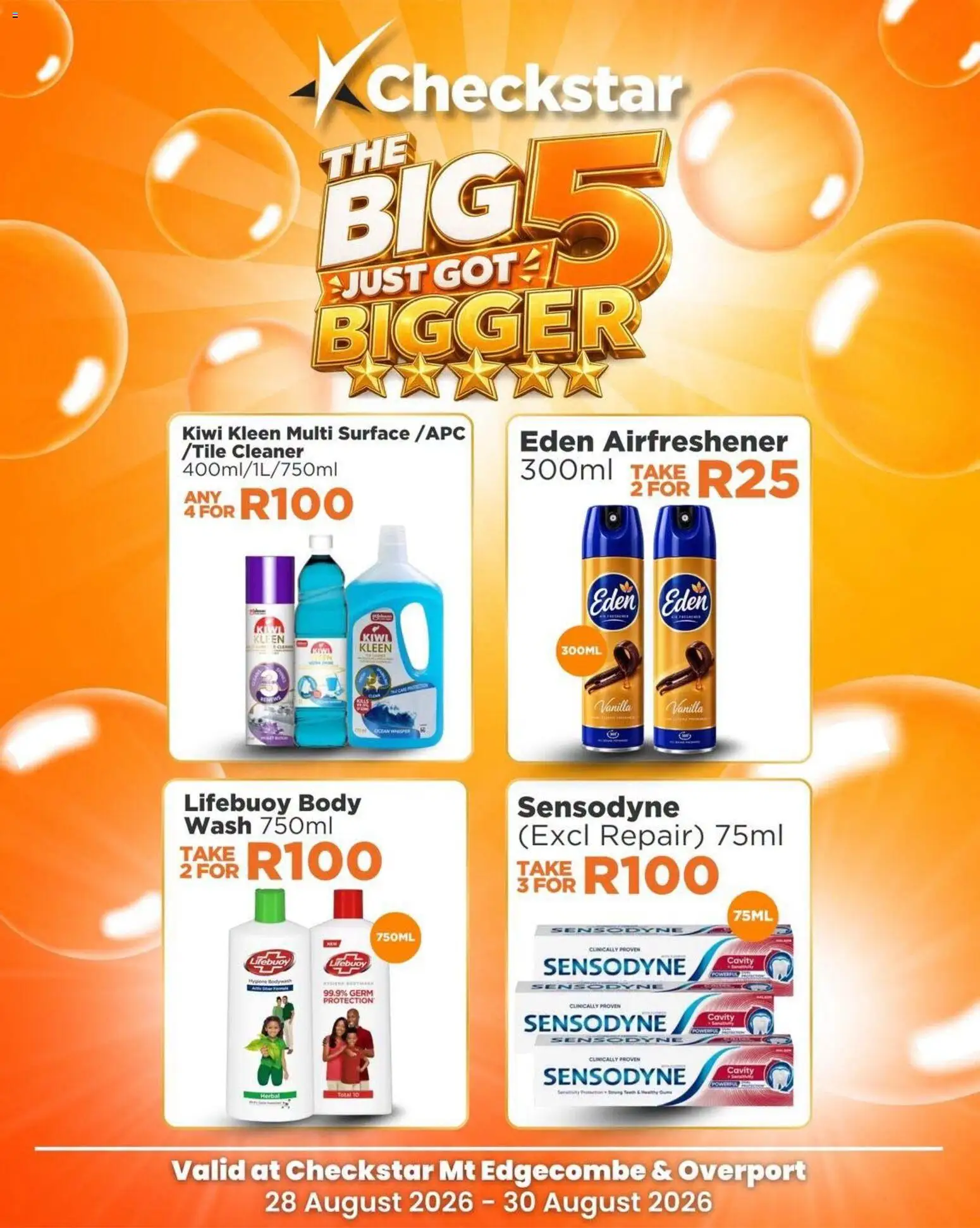 New Check Star catalogue – valid from 28/08/2026 | Page: 2 | Products: Vanilla, Kiwi, Body wash