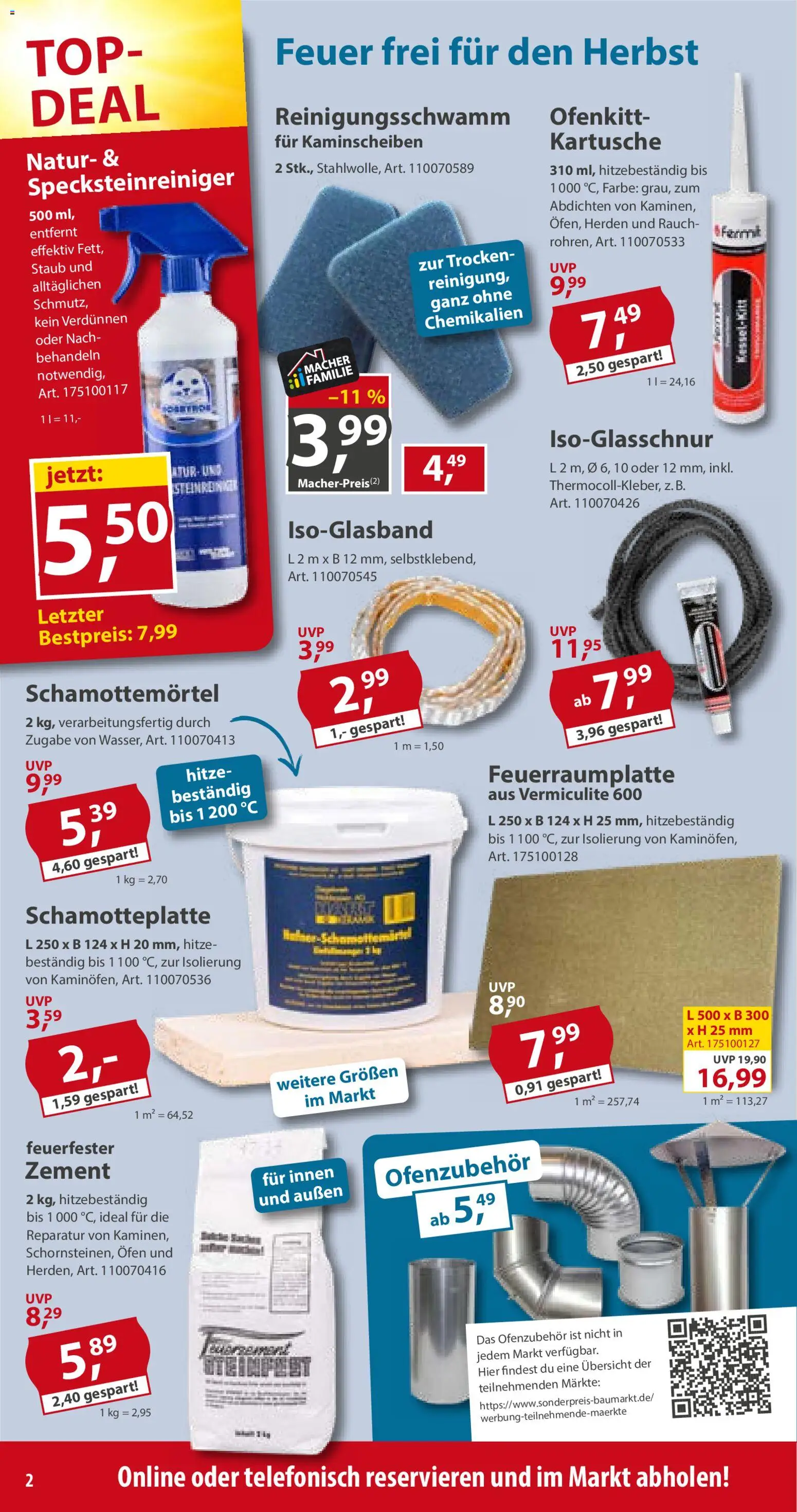 Sonderpreis Baumarkt Prospekt – gültig ab 29.08.2026 | Seite: 2 | Produkte: Top, Ofen
