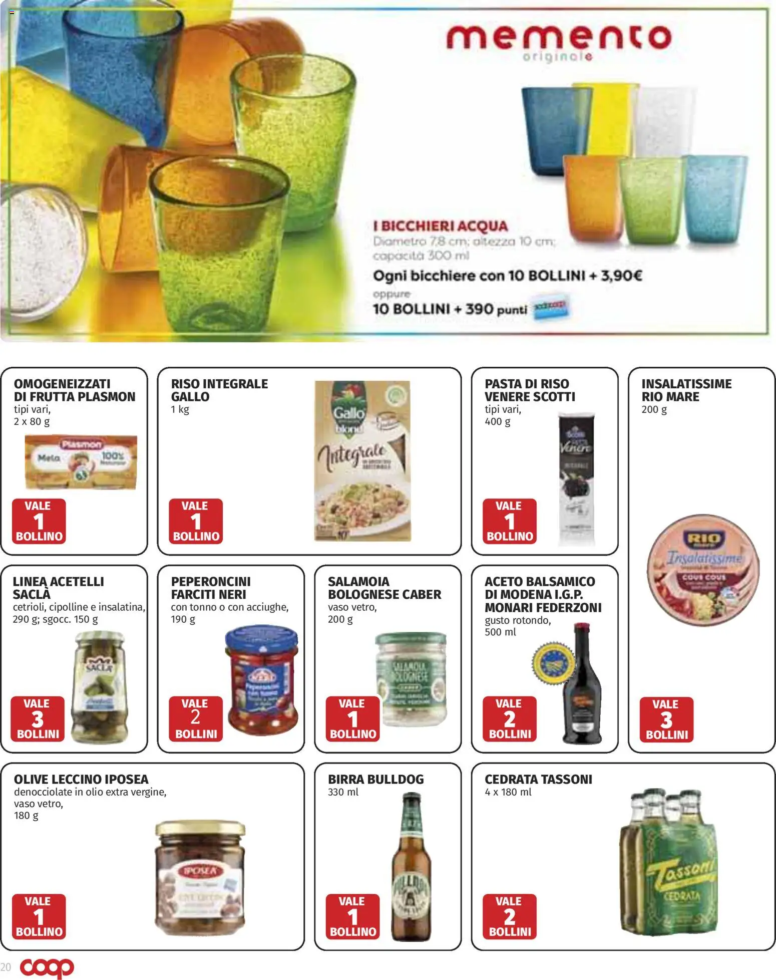 Volantino COOP del 09/07/2026 | Pagina: 20 | Prodotti: Birra, Acqua, Olio, Cipolline