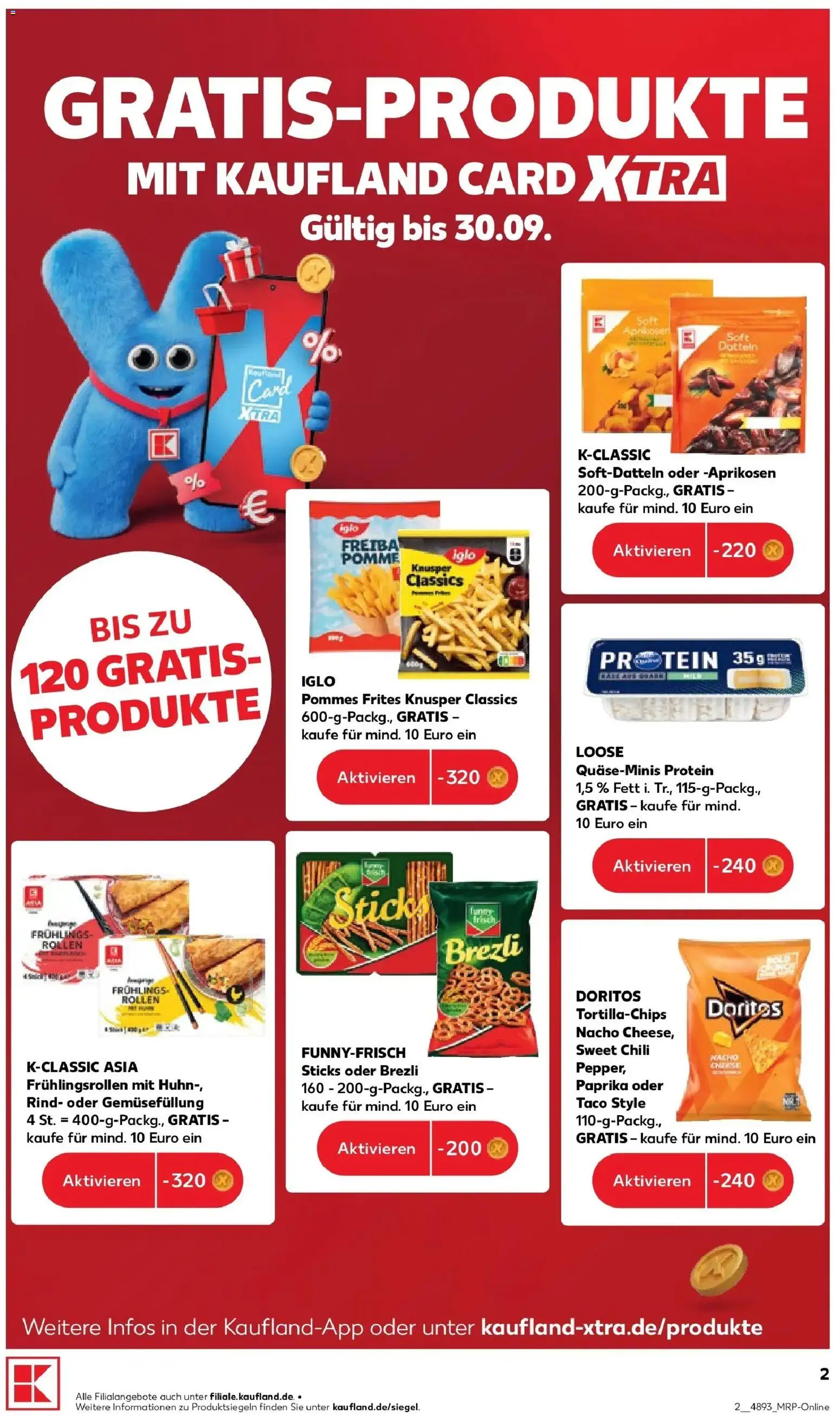 Prospekt Kaufland ab 21.09.2026 » Angebote Online zum Blättern | Seite: 2 | Produkte: Iglo, Pommes frites, Paprika, Chili