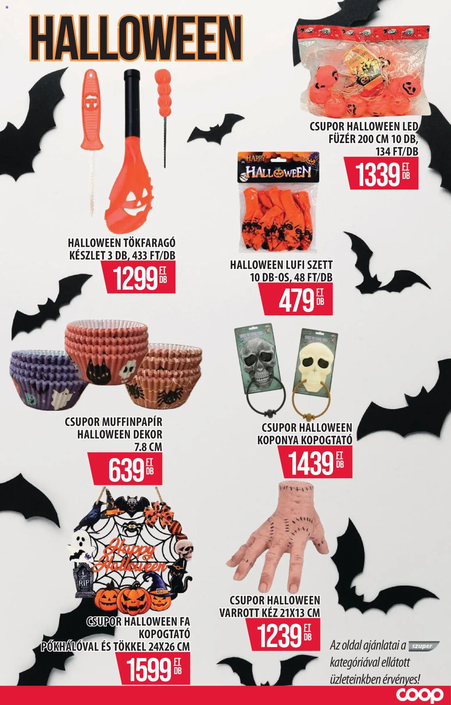 COOP Szolnok akciós ujság - amely érvényes a következő dátumtól: 2026.10.08. | Oldal: 18 | Termékek: FA, LED