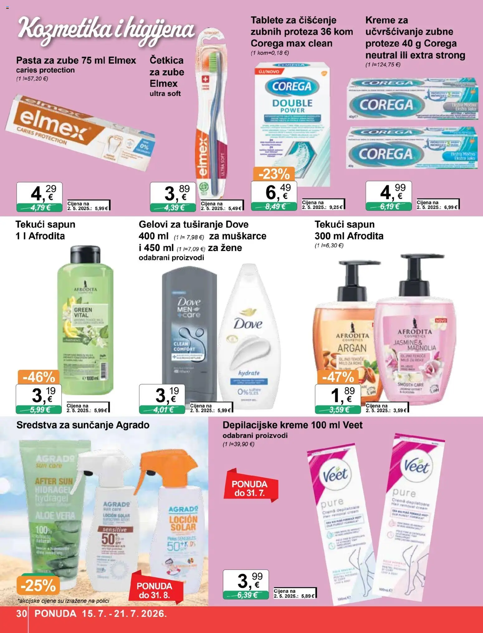 KTC katalog | vrijedi od 15.07.2026 | Stranica: 30 | Proizvodi: Sapun, Pasta za zube, Pasta, Dove