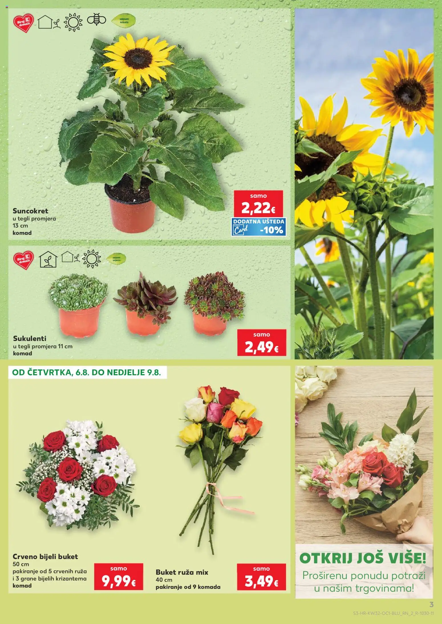 Kaufland katalog | vrijedi od 06.08.2026 | Stranica: 3 | Proizvodi: Suncokret