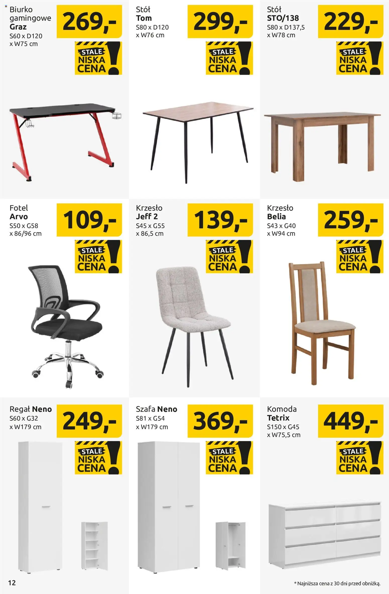 Black Red White promocje od 07.09.2026 | Strona: 12 | Produkty: Szafa, Fotel, Stół, Krzesło