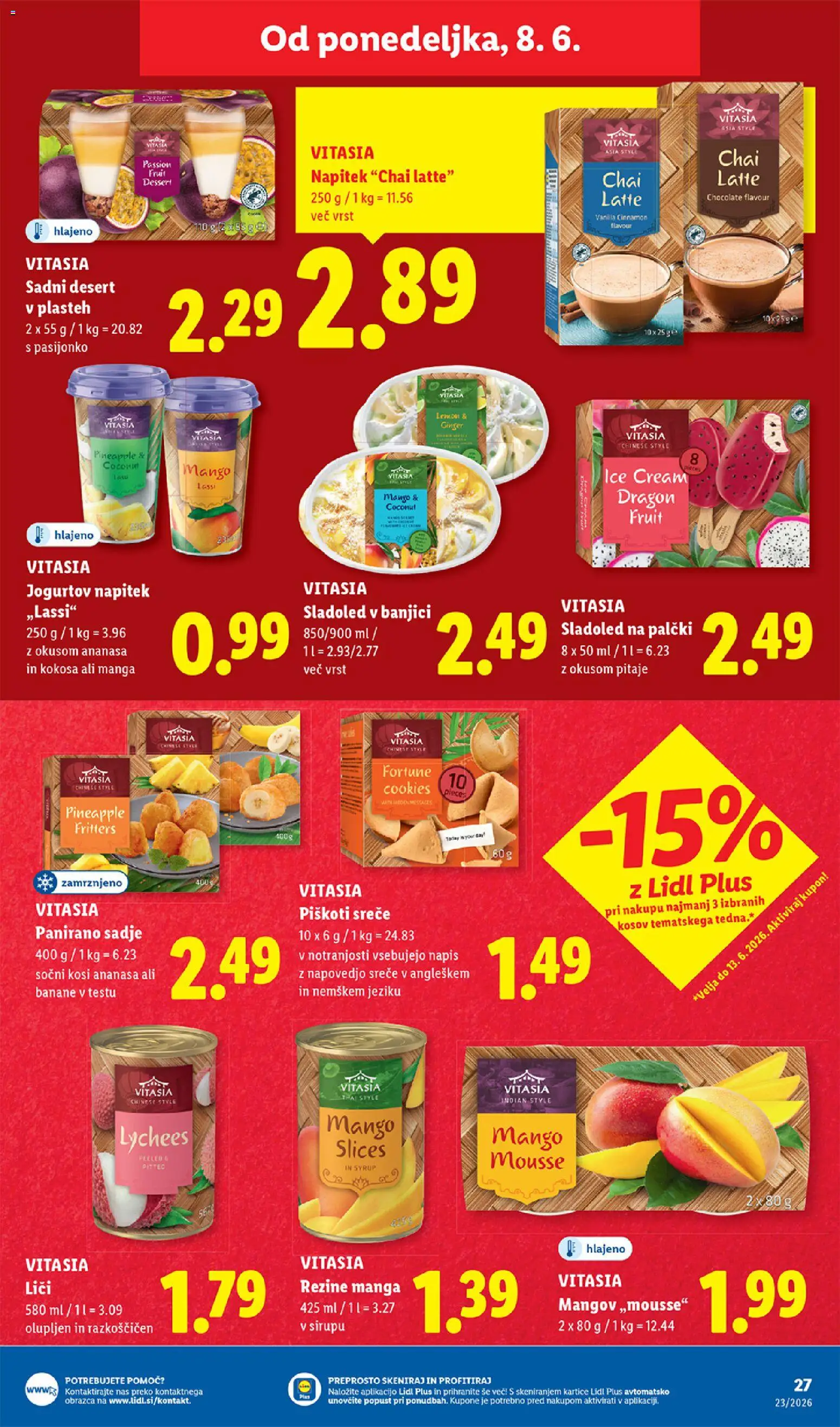 Novi Lidl katalog ponudbe – veljaven od 04.06.2026 | Stran: 53 | Izdelki: Piskoti, Sladoled, Sadje, Mango