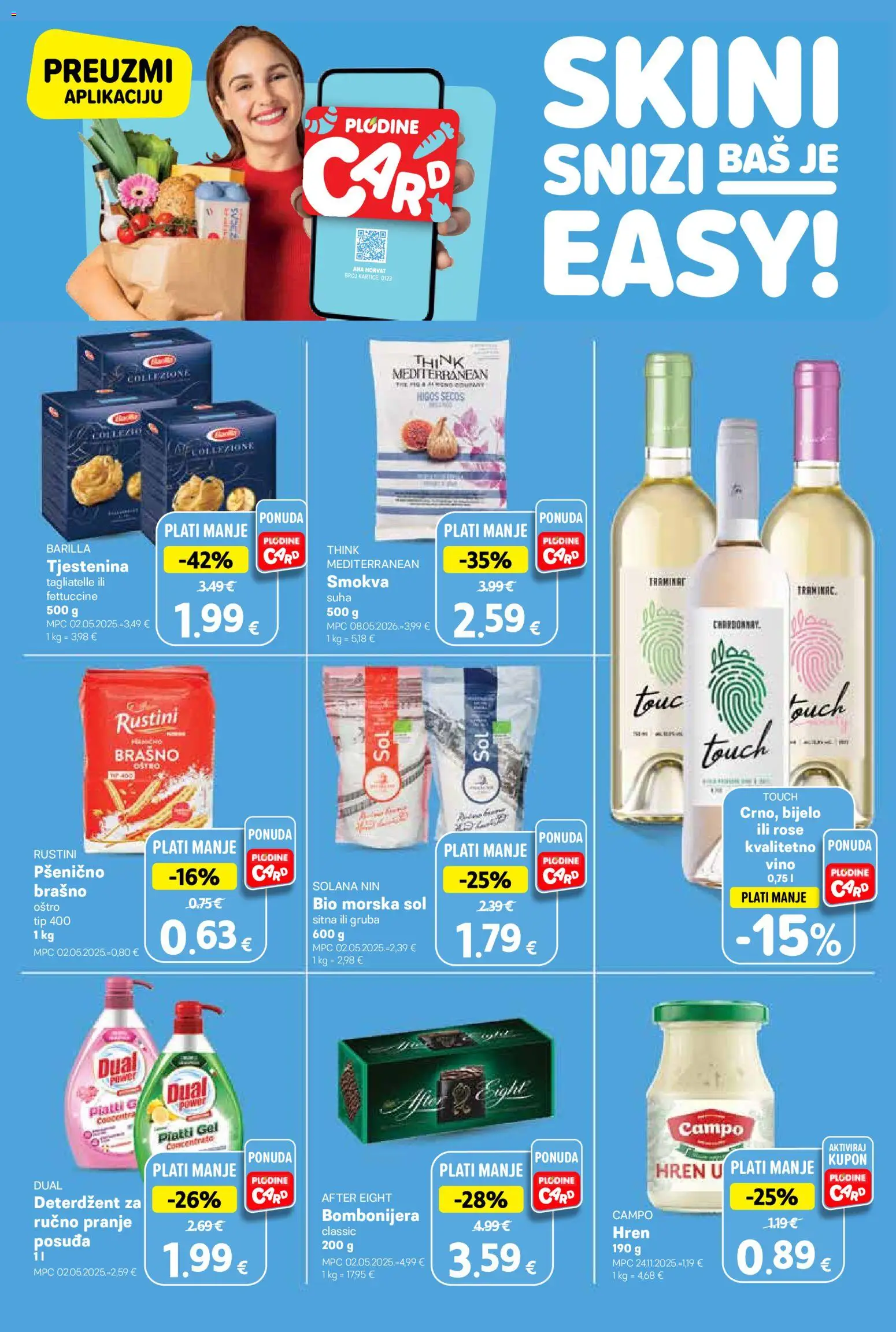 Plodine katalog | vrijedi od 06.08.2026 | Stranica: 2 | Proizvodi: Bombonijera, Sol, Pasta, Barilla