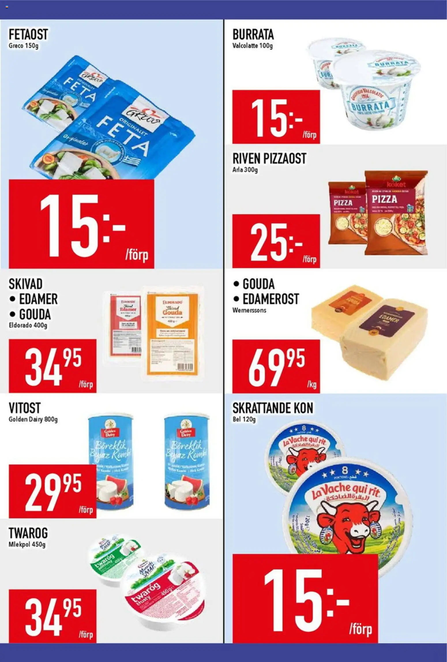 Matdax reklamblad aktuell från 08.06.2026 | Sida: 7 | Produkter: Burrata, Fetaost, Pizza