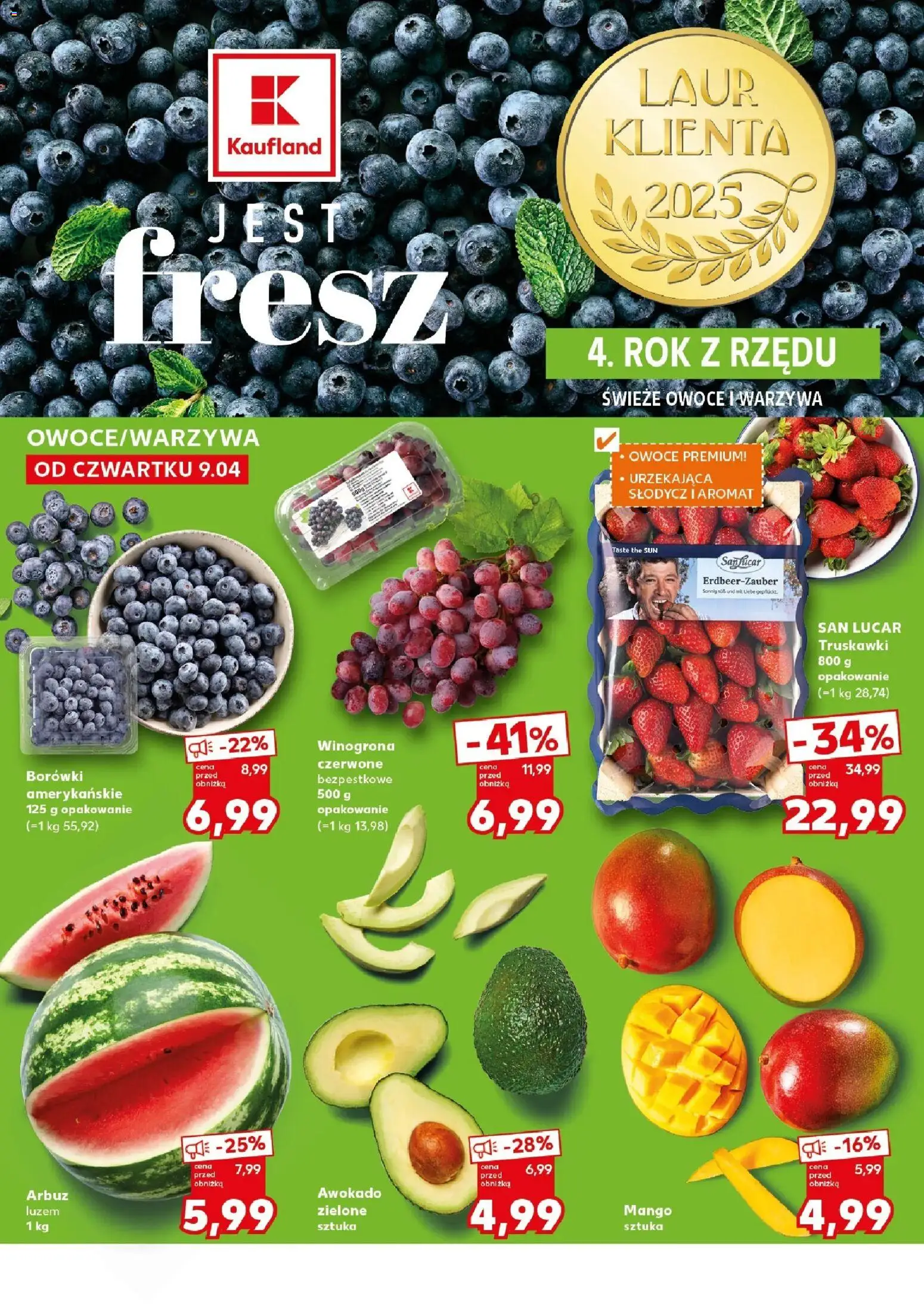 Kaufland gazetka - Mocny start od 13.04.2026 | Strona: 10 | Produkty: Mango, Arbuz, Winogrona, Warzywa