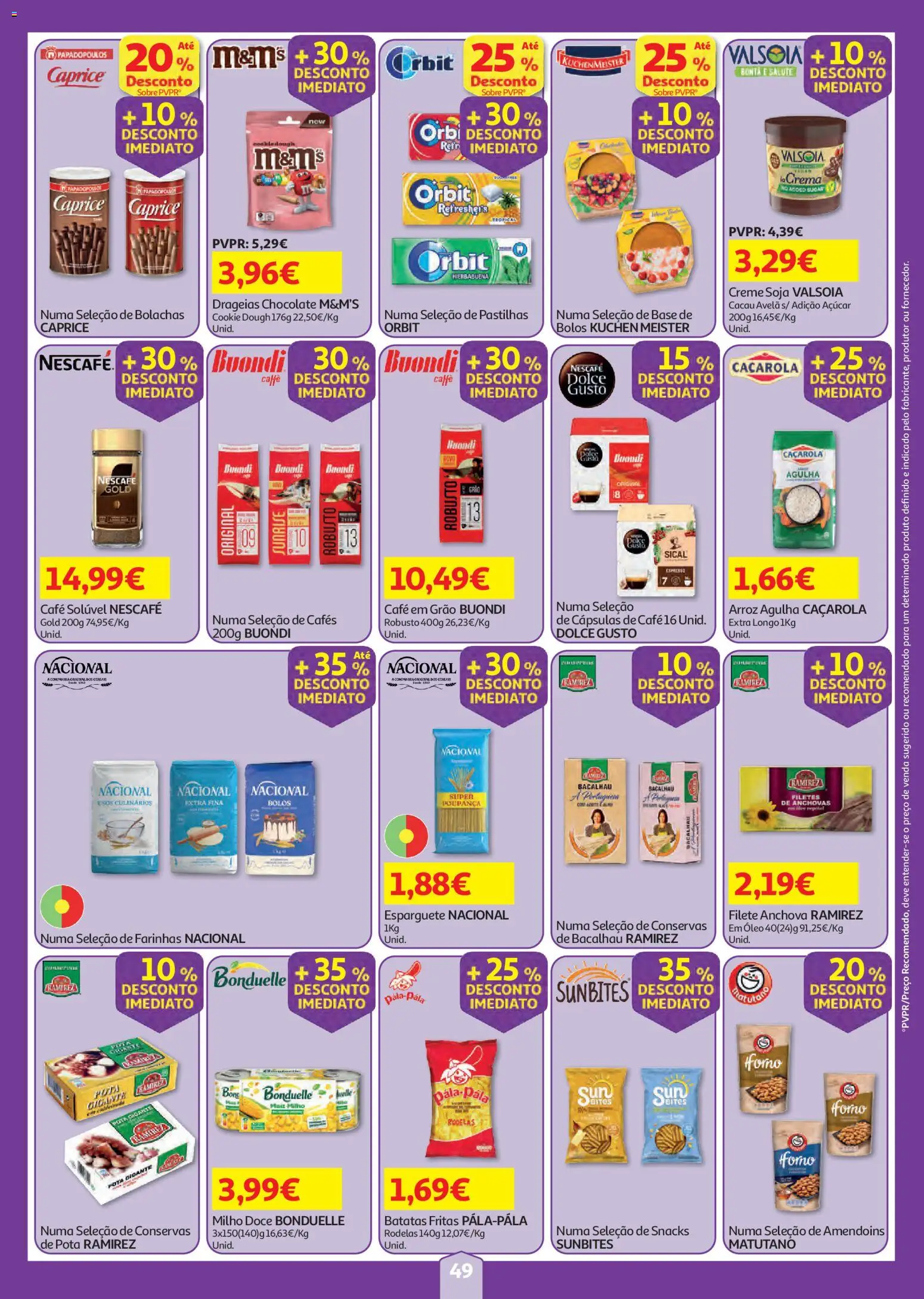Auchan folheto │ válido de 23/07/2026 | Página: 49 | Produtos: Amendoins, Anchovas, Creme, Milho