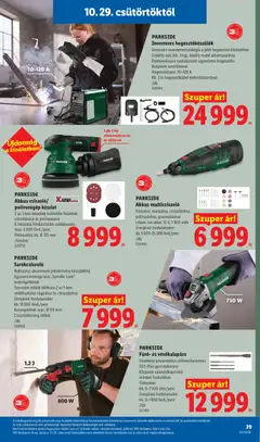 Lidl akciós újság - amely érvényes a következő dátumtól: 2026.10.29. | Oldal: 39