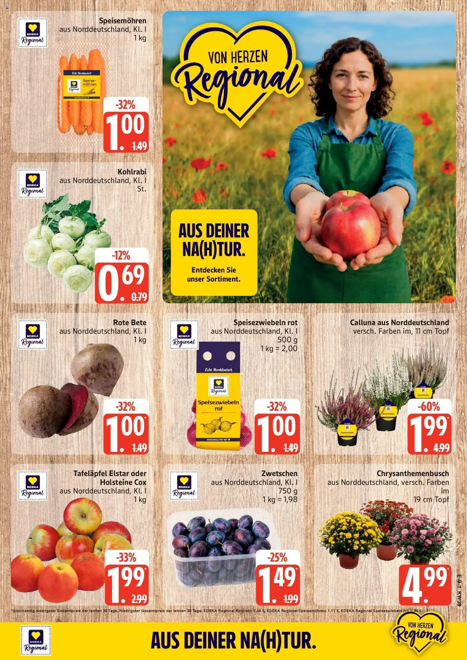 Edeka Prospekt Husum (ab 21.09.2026) » Angebote Online | Seite: 11 | Produkte: Kohlrabi, Mohren