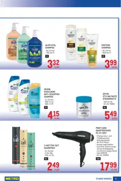 Metro angebote Starke Marken ab 28.05.2026 gültig | Seite: 5 | Produkte: Kabel, Haartrockner, Shampoo, Haarspray