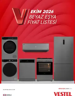 01 Ekim 2026 tarihinden itibaren geçerli olan Vestel kataloğu önizlemesi