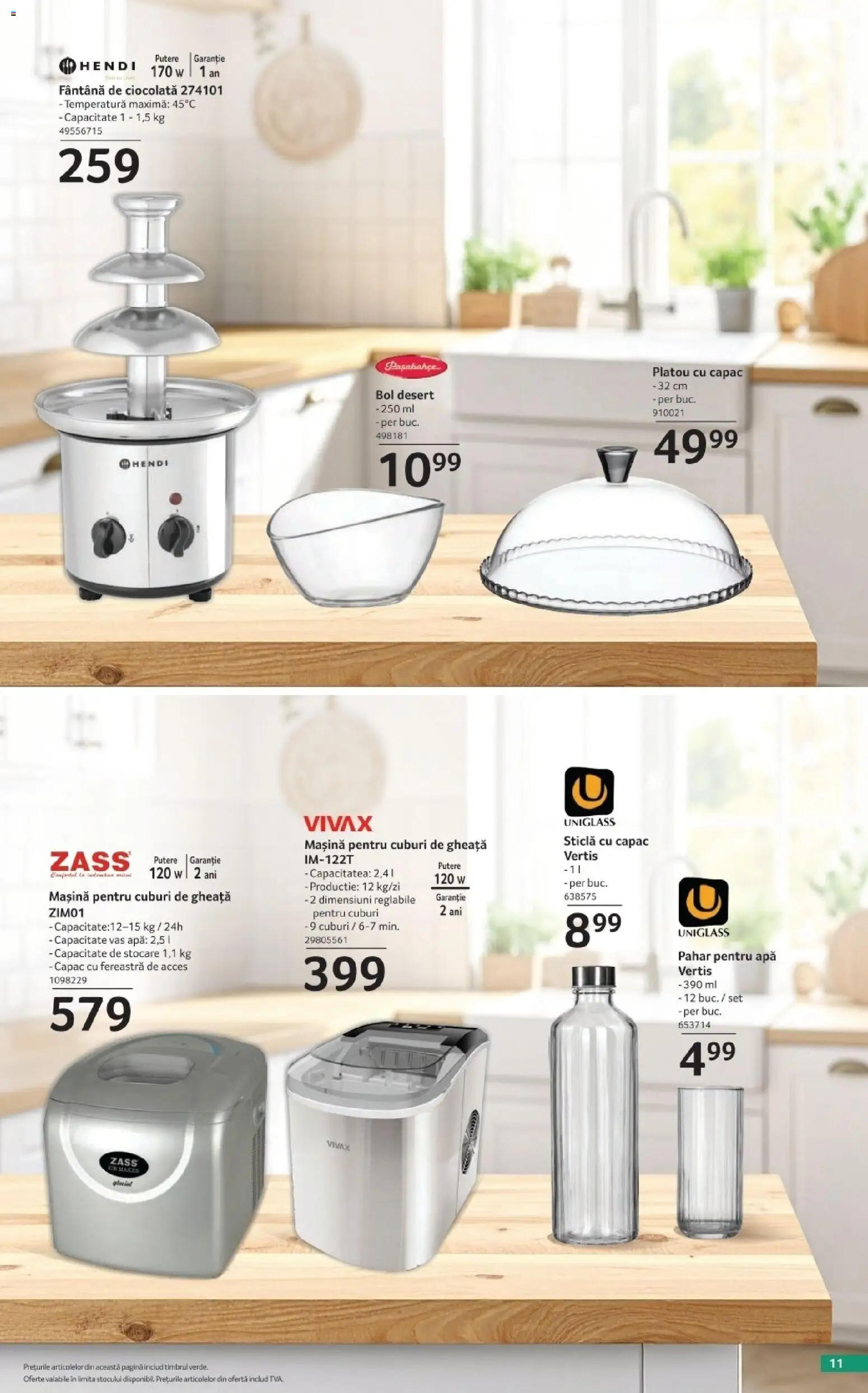 Noul catalog Selgros – valabil de la 02.10.2026 | Pagină: 11 | Produse: Bol, Sticla cu capac, Ciocolată, Desert