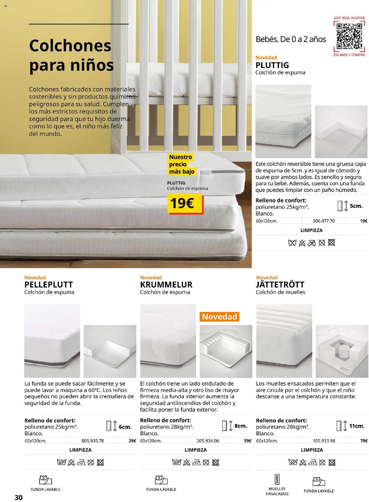 Catálogo IKEA Confort │ válido desde el 01.02.2026 | Página: 30 | Productos: Colchon, Funda