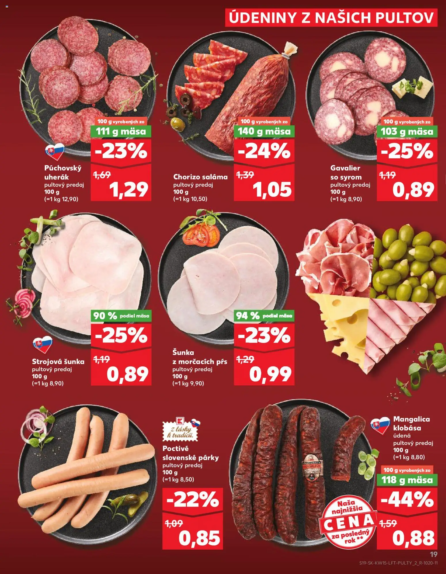 Kaufland SK akciós ujság - amely érvényes a következő dátumtól: 09.04.2026 | Oldal: 19 | Termékek: Chorizo, Só