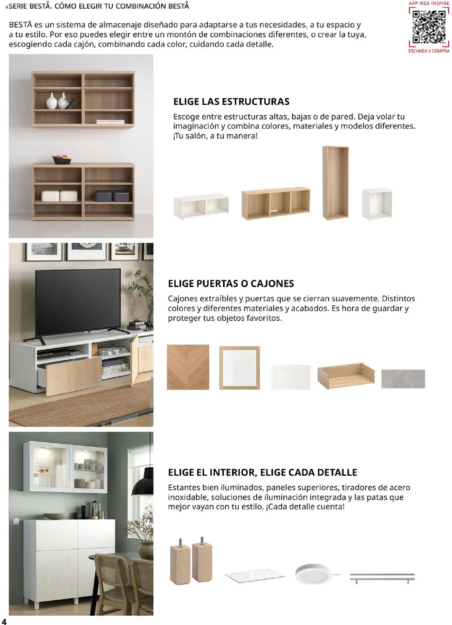 Catálogo IKEA Besta Eket │ válido desde el 01.02.2026 | Página: 4 | Productos: Galette de chaise, Almacenaje