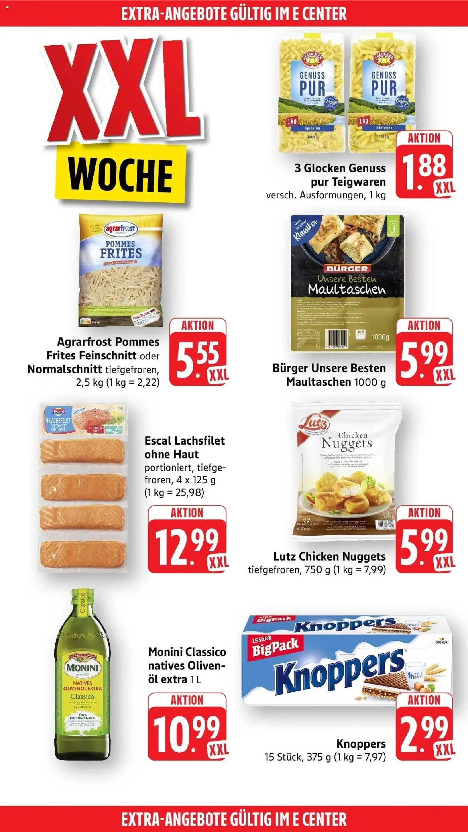 Edeka Prospekt Stuttgart - Feuerbach (ab 31.08.2026) » Angebote Online | Seite: 52 | Produkte: Öl, Olivenol, Pommes, Maultaschen
