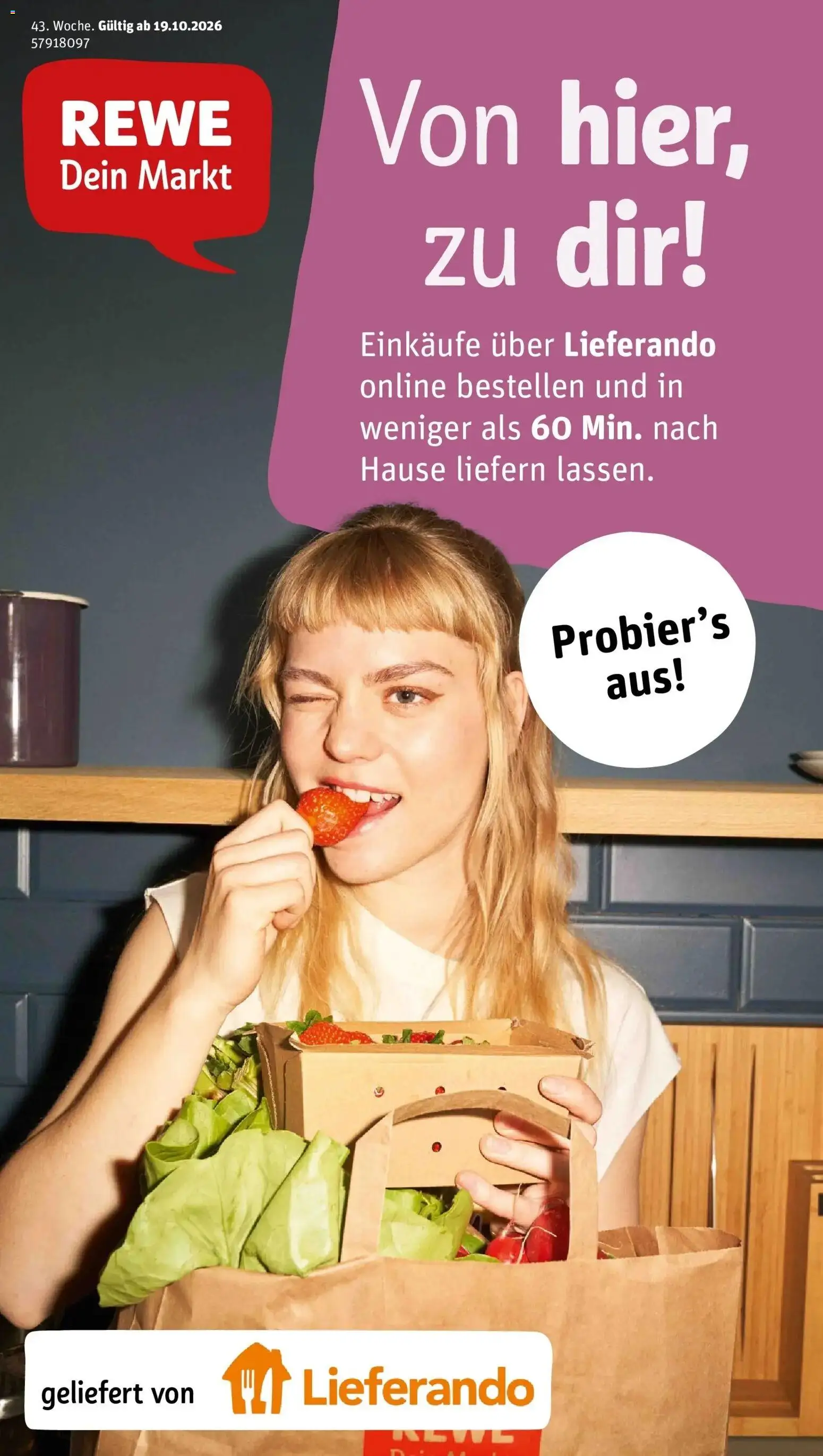 REWE Prospekt ab 19.10.2026 zum Blättern » Angebote | Seite: 1