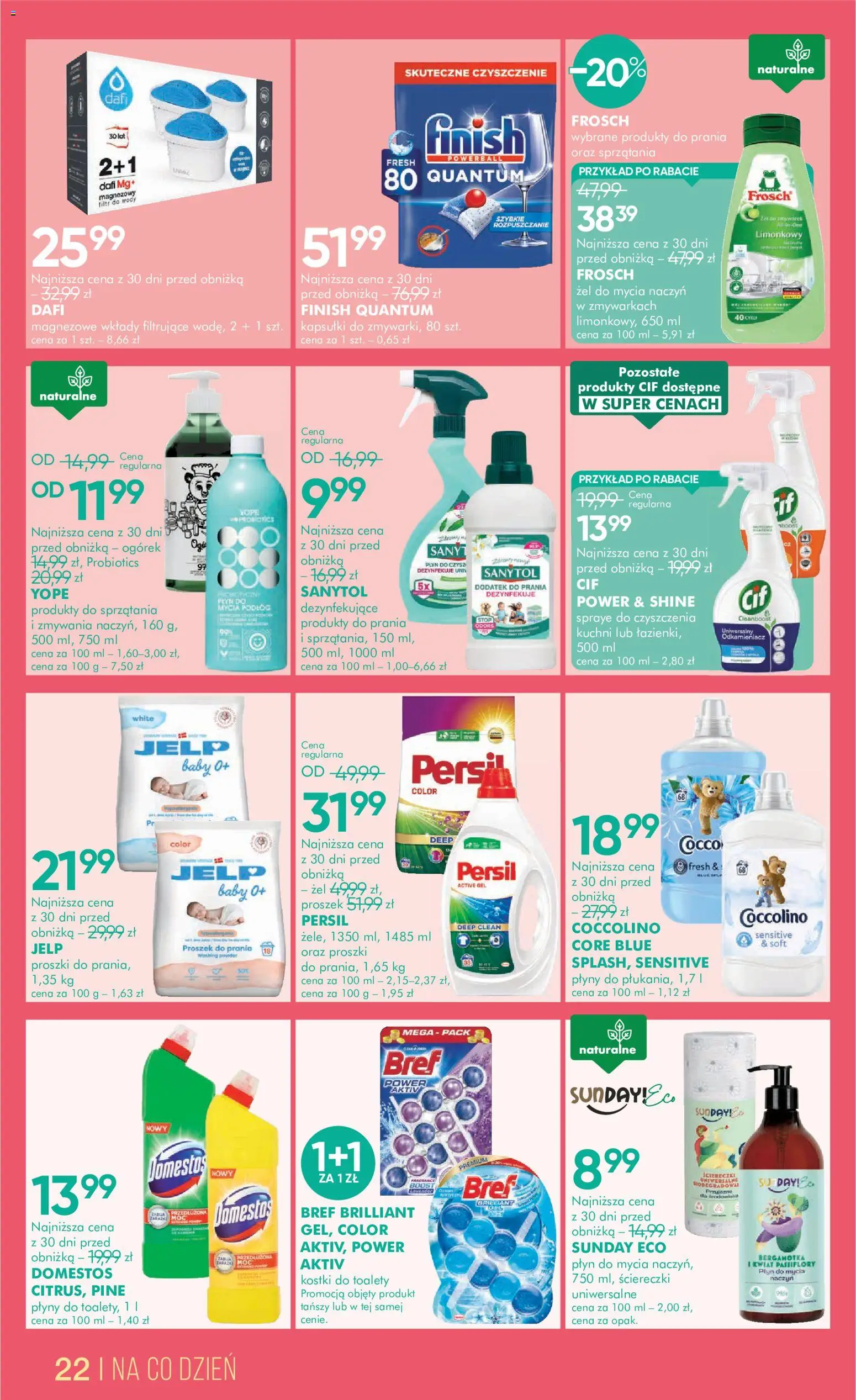 Super-pharm gazetka od 16.06.2026 | Strona: 22 | Produkty: Filtr do wody, Persil, Proszek do prania, Płyn do mycia naczyń