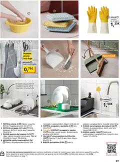 Vista previa Catálogo IKEA Accesorios y decoración válido desde el 01/02/2026 | Página: 29 | Productos: Cepillo, Fregadero, Escoba, Guantes
