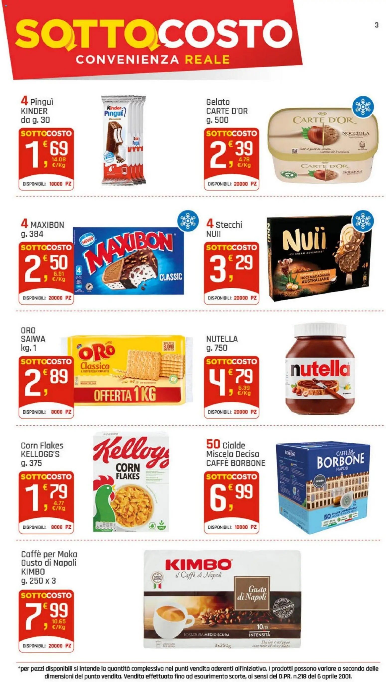Volantino DOK del 09/07/2026 | Pagina: 3 | Prodotti: Cioccolato, Gelato, Noci, Nutella