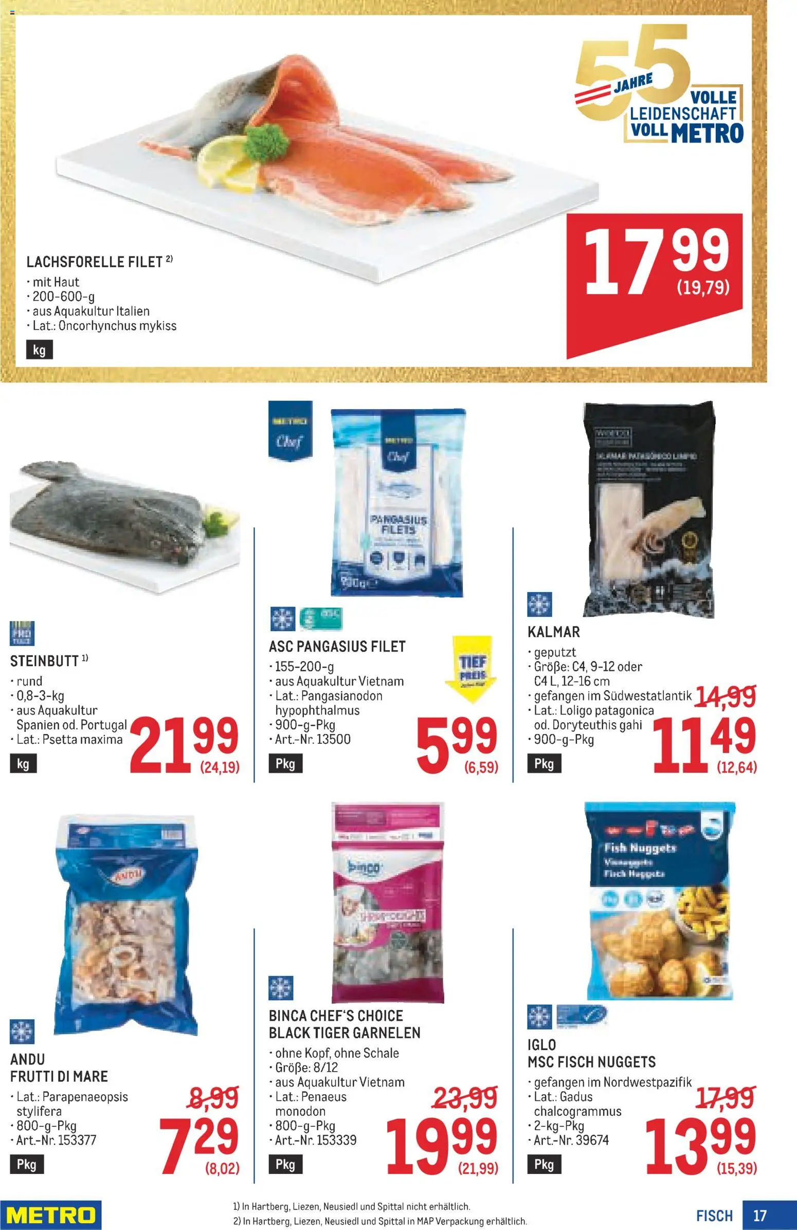 Metro angebote Profi gültig ab 23.07.2026 | Seite: 17 | Produkte: Fisch