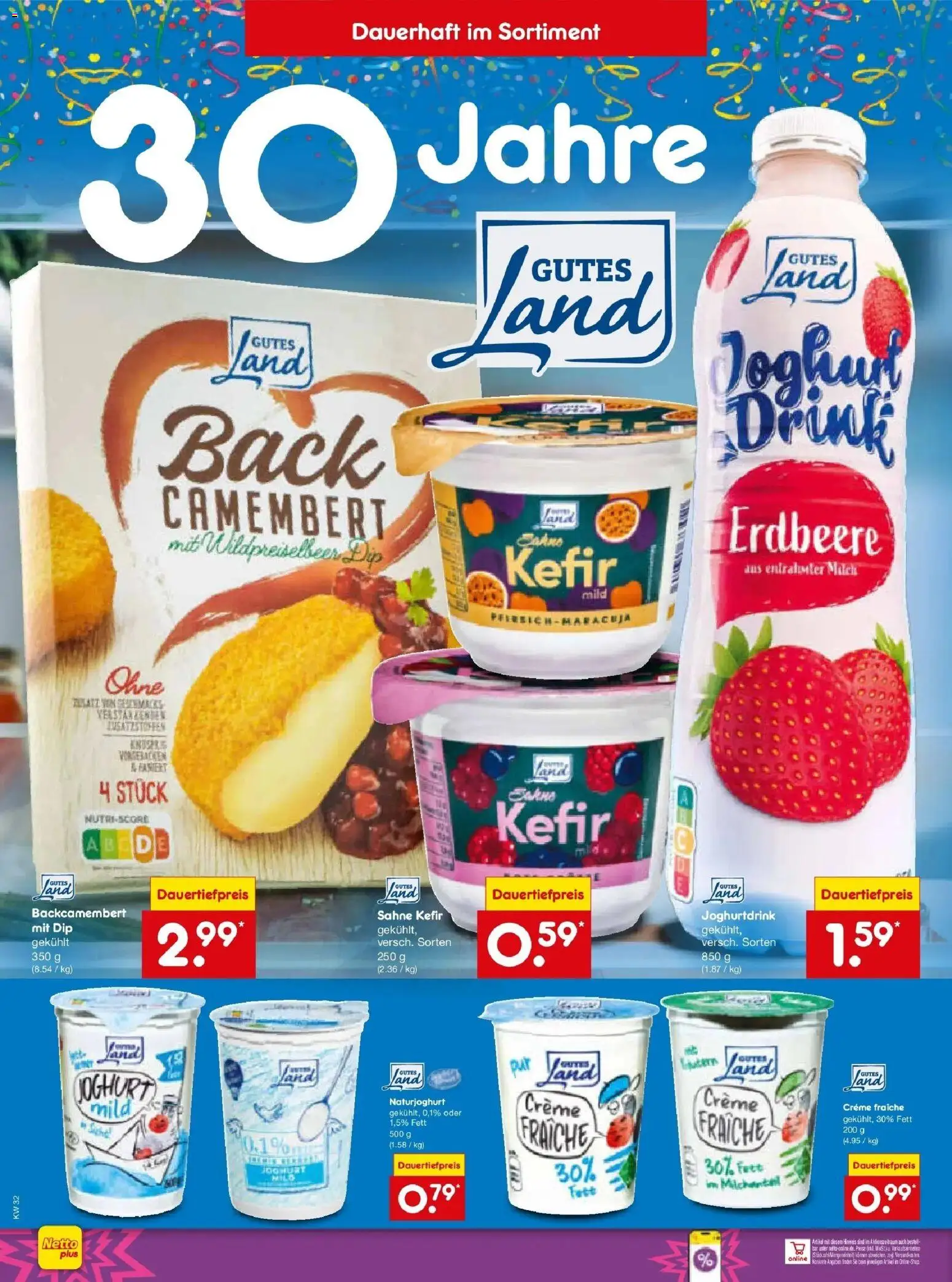 Netto Marken-Discount Prospekt Pirna – gültig ab 03.08.2026 | Seite: 22 | Produkte: Kefir, Milch, Joghurt, Sahne