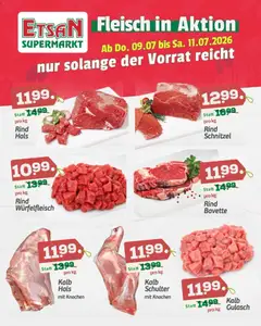 ETSAN Fleisch in Aktion ab 09.07.2026 gültig