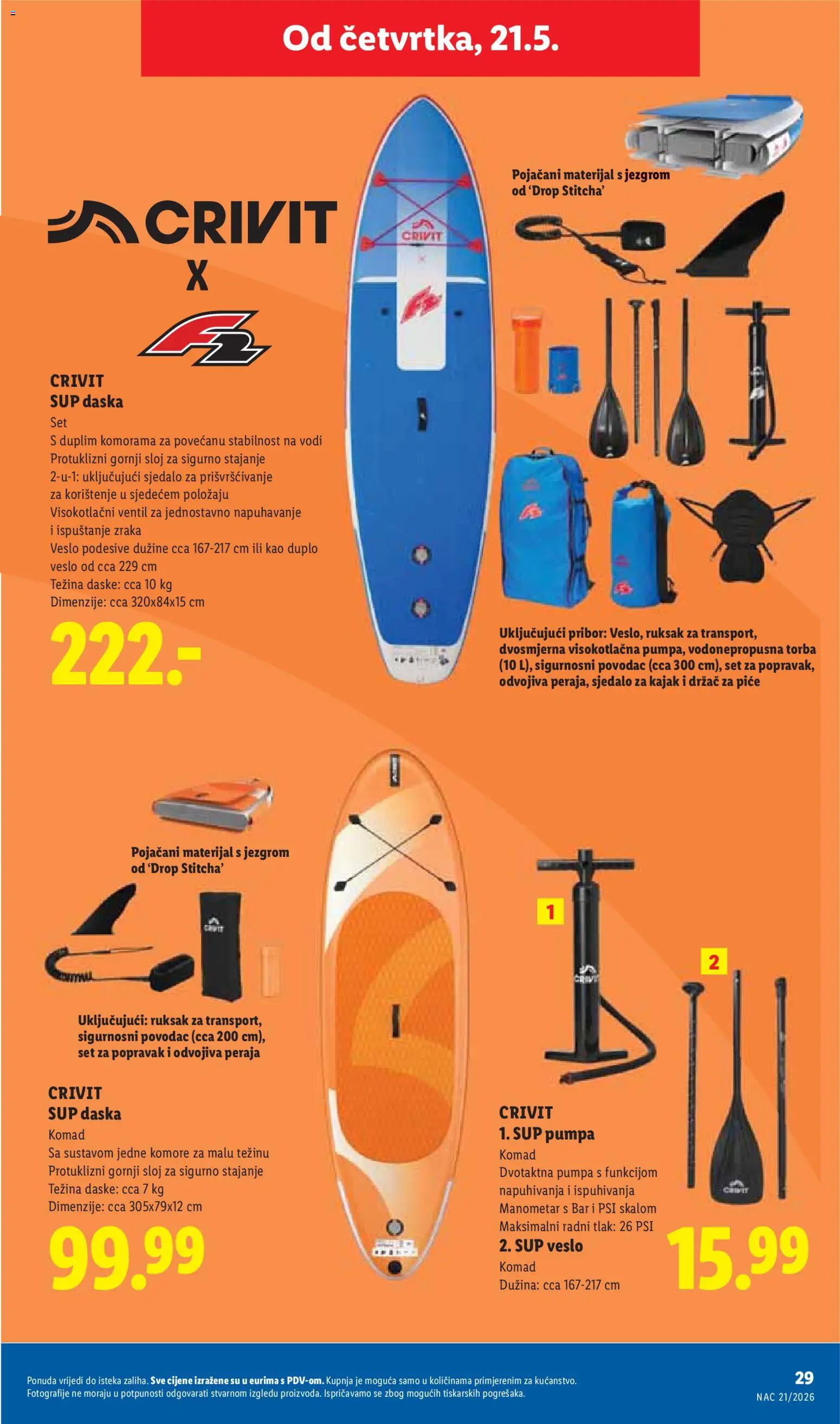 Lidl katalog | vrijedi od 18.05.2026 | Stranica: 29 | Proizvodi: Manometar, Ruksak, Ventil, Torba