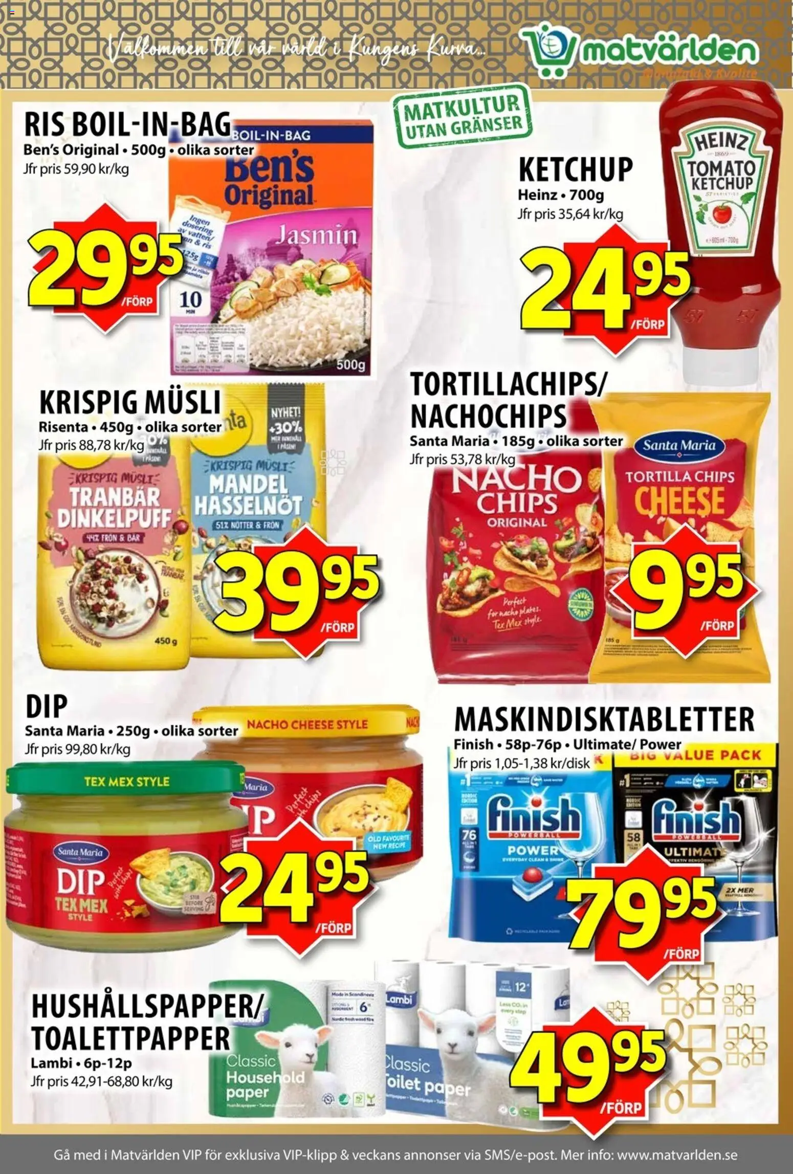 Matvärlden reklamblad aktuell från 05/10/2026 | Sida: 8 | Produkter: Tranbär, Tortilla, Toalettpapper, Ris