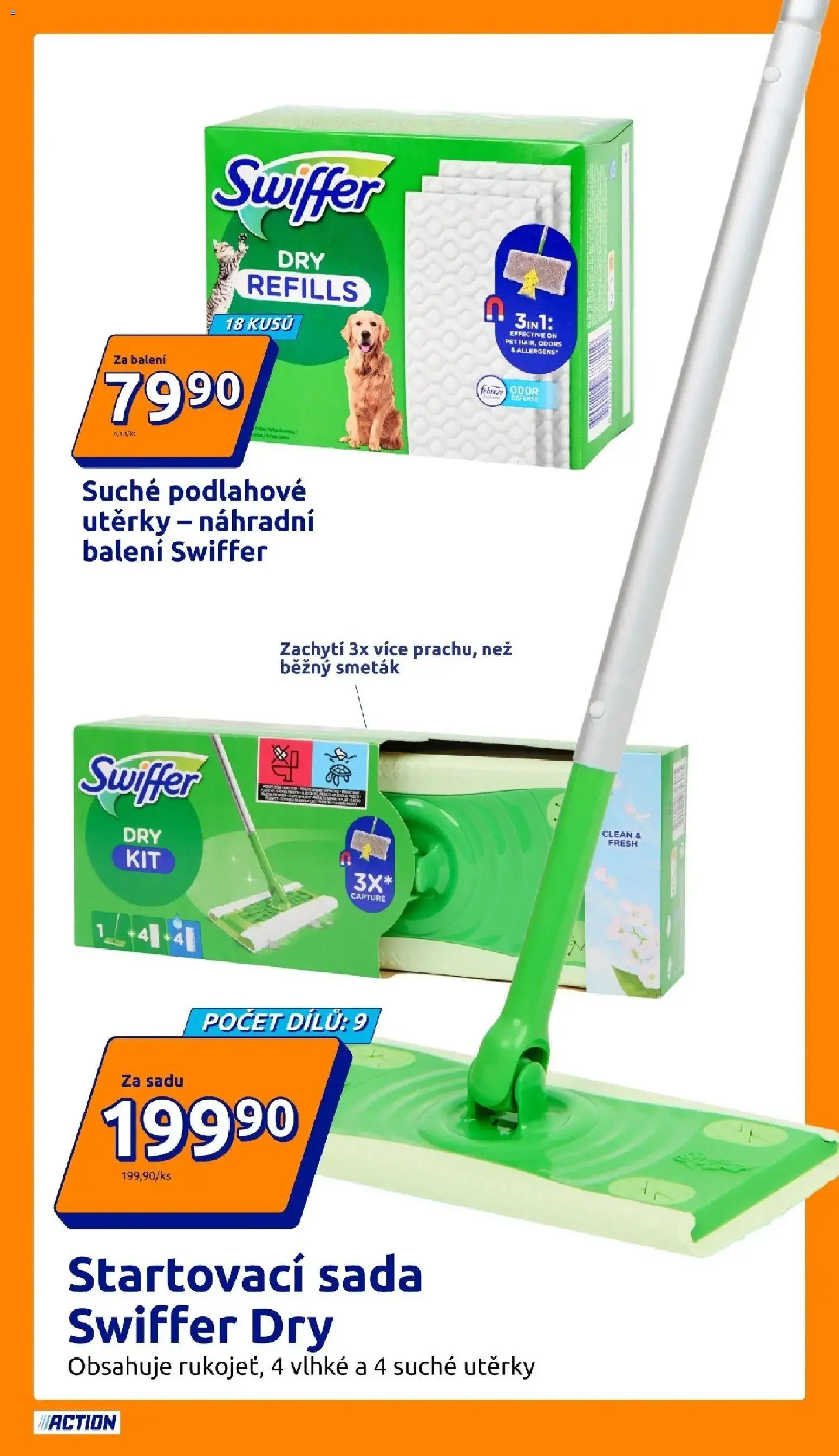 Action leták od 19.08.2026 - Akční leták online | Strana: 22 | Produkty: Utěrky, Swiffer, Smeták