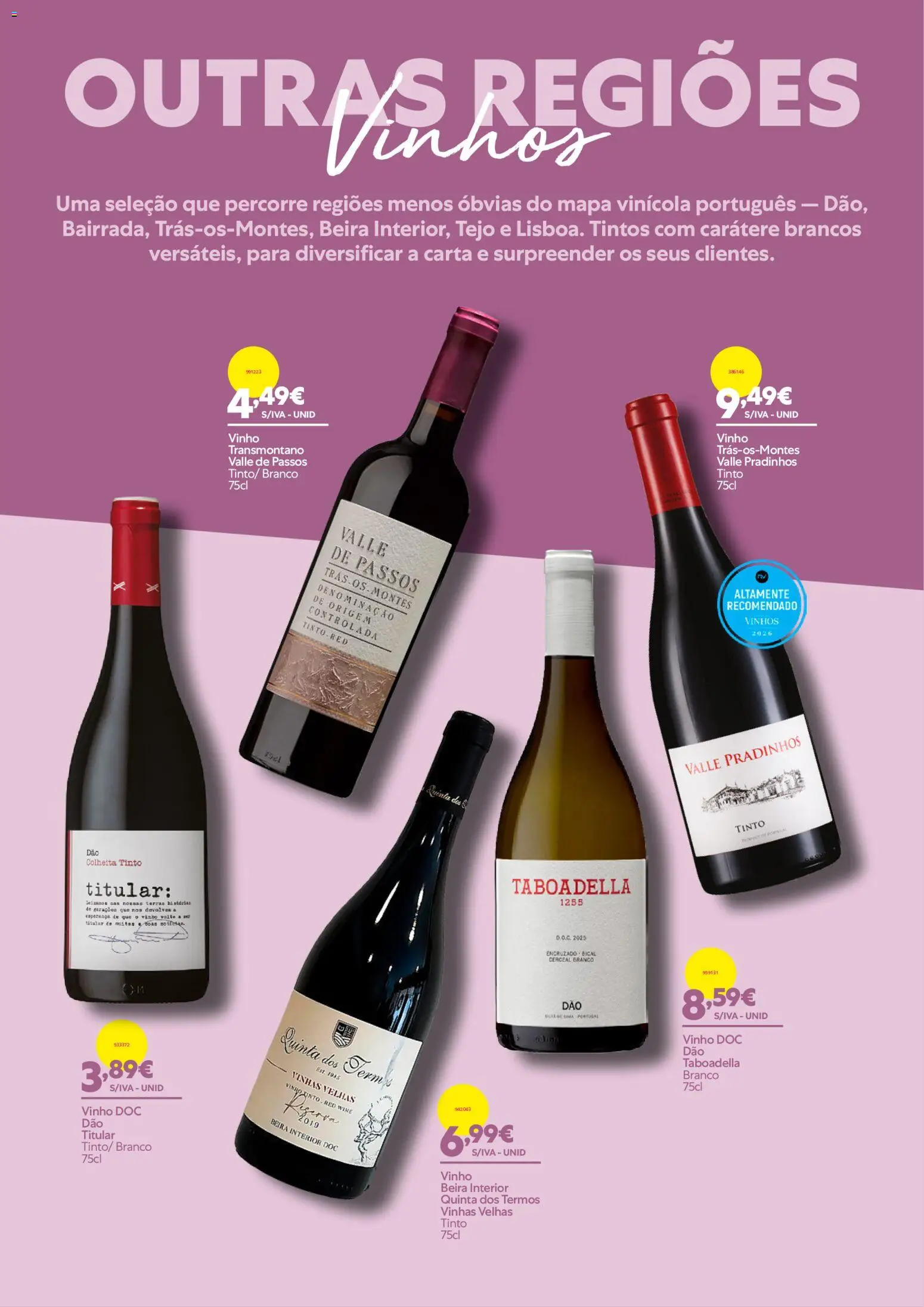 Recheio - Novo Catálogo de Vinhos │ válido de 03/09/2026 | Página: 36 | Produtos: Vinho