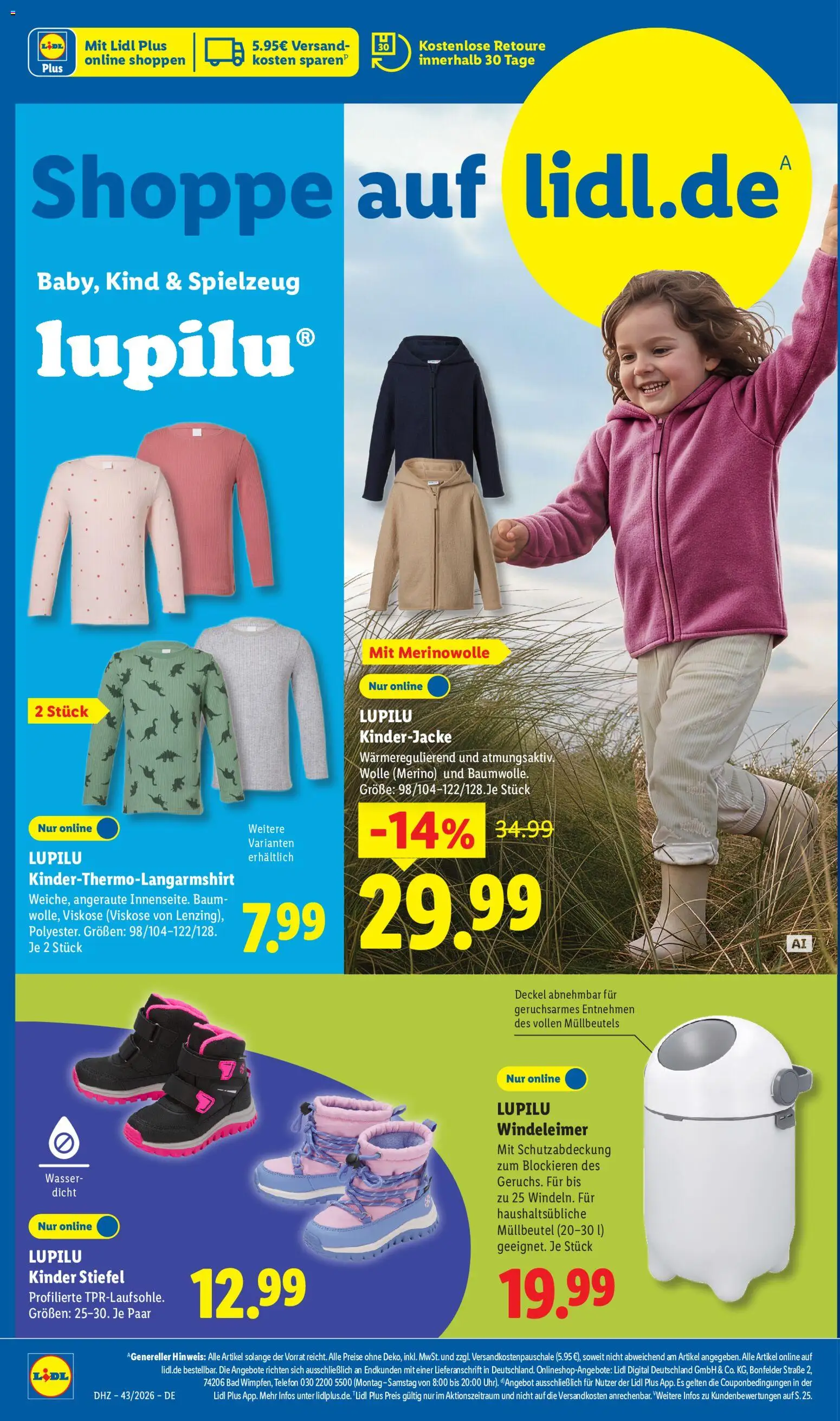 Lidl Německo leták od 19.10.2026 | Strana: 6 | Produkty: Telefon, Kinder