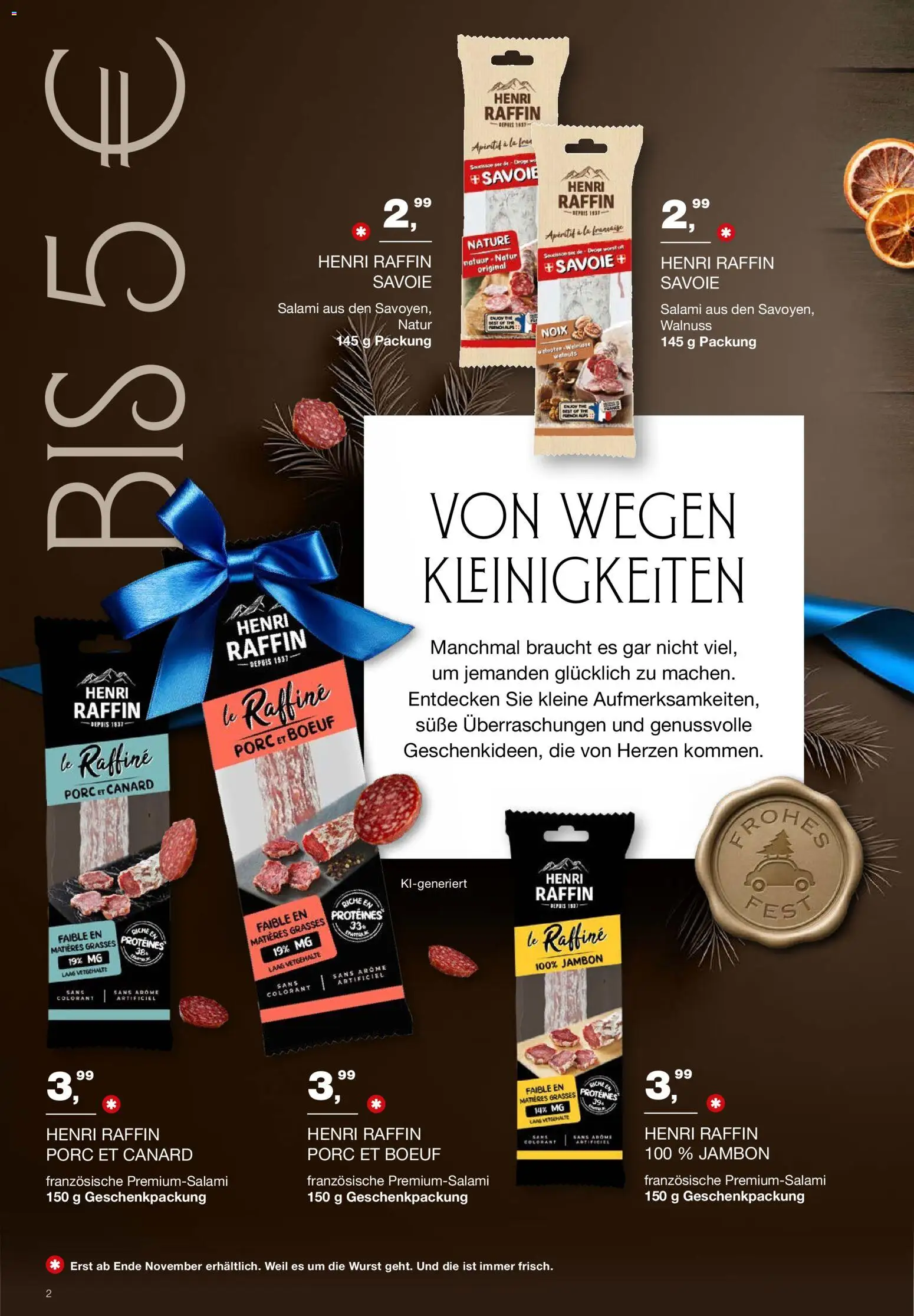 Handelshof Schöner Schenken – gültig ab 01.10.2026 | Seite: 2 | Produkte: Wurst, Salami