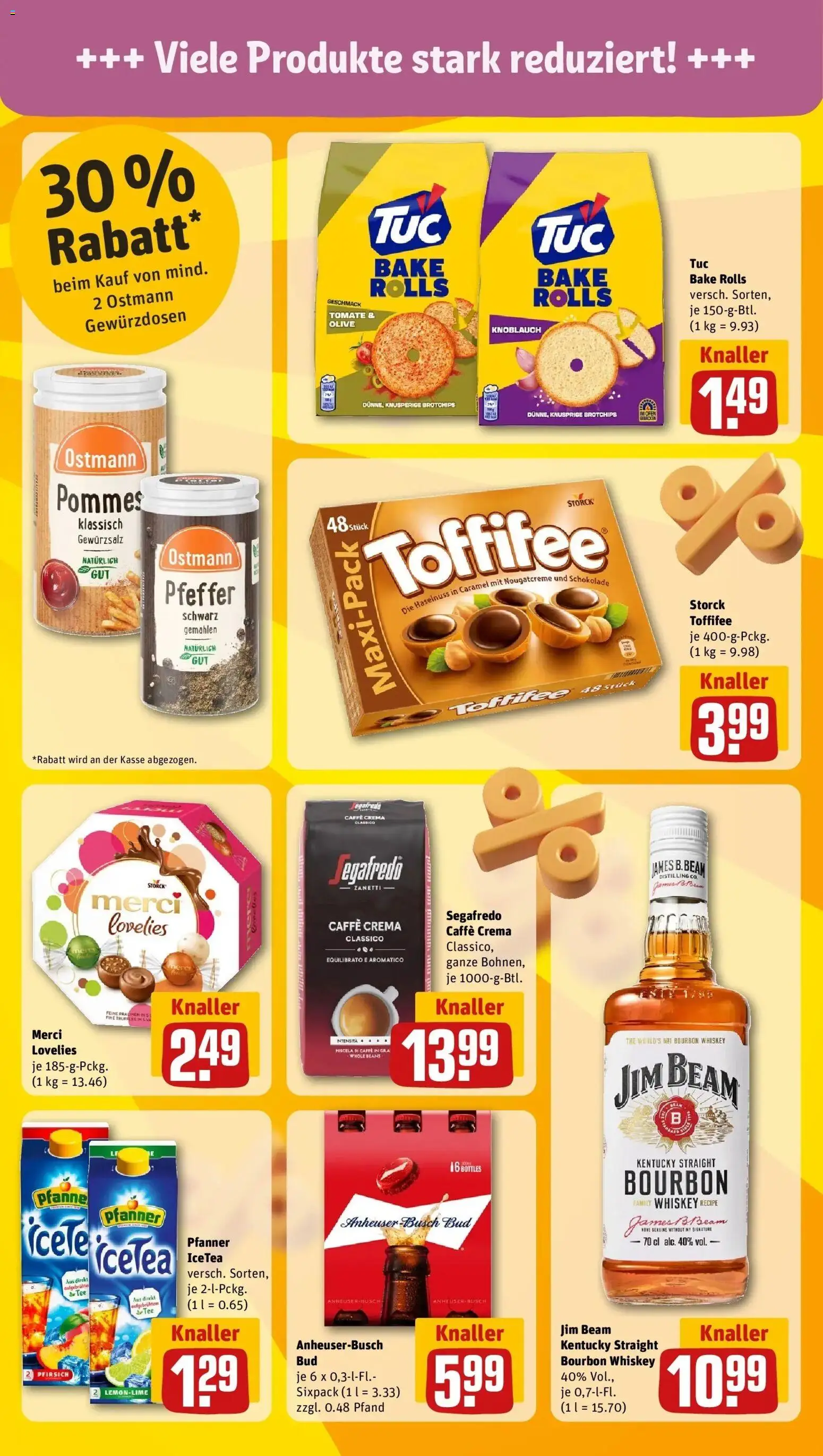 Rewe Prospekt Berlin / Steglitz	 – gültig ab 20.04.2026 | Seite: 5 | Produkte: Schokolade, Bourbon, Whiskey, Segafredo