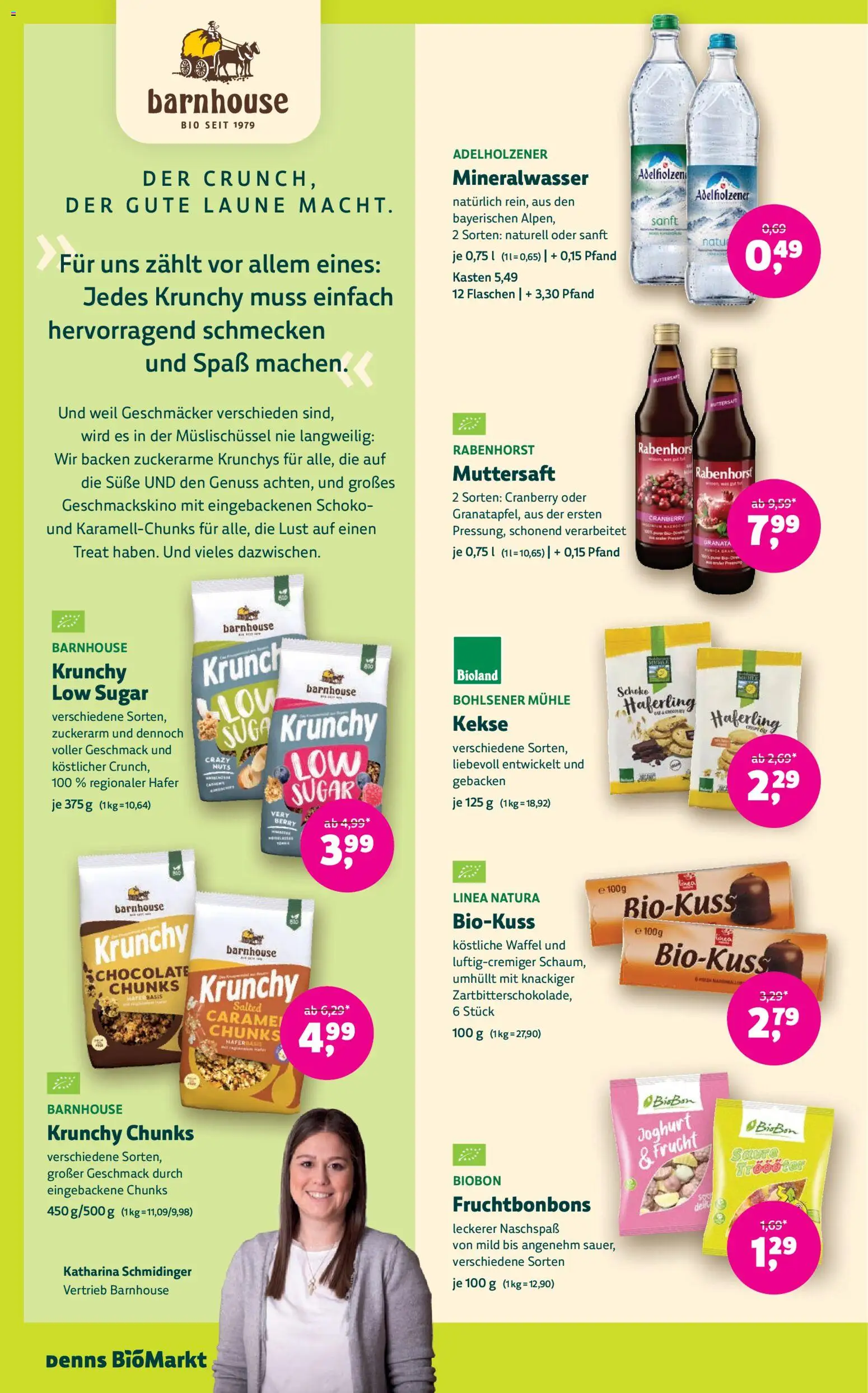 Denns BioMarkt Angebote – gültig ab 23.09.2026 | Seite: 12 | Produkte: Mühle, Joghurt, Mineralwasser, Kekse