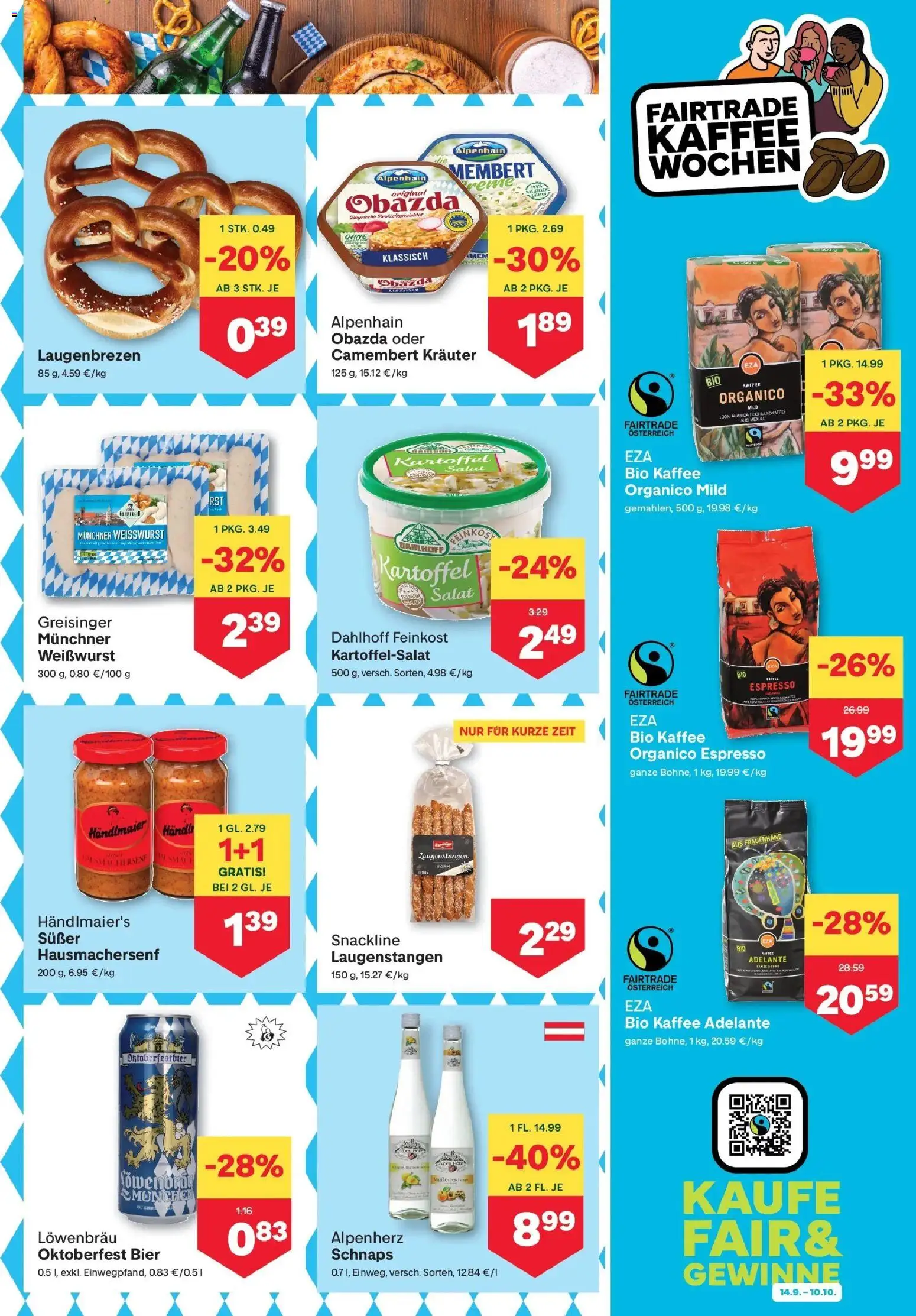 MPREIS Pfunds von 17.09.2026 - Aktuelle Angebote | Seite: 7 | Produkte: Salat, Kaffee, Bier