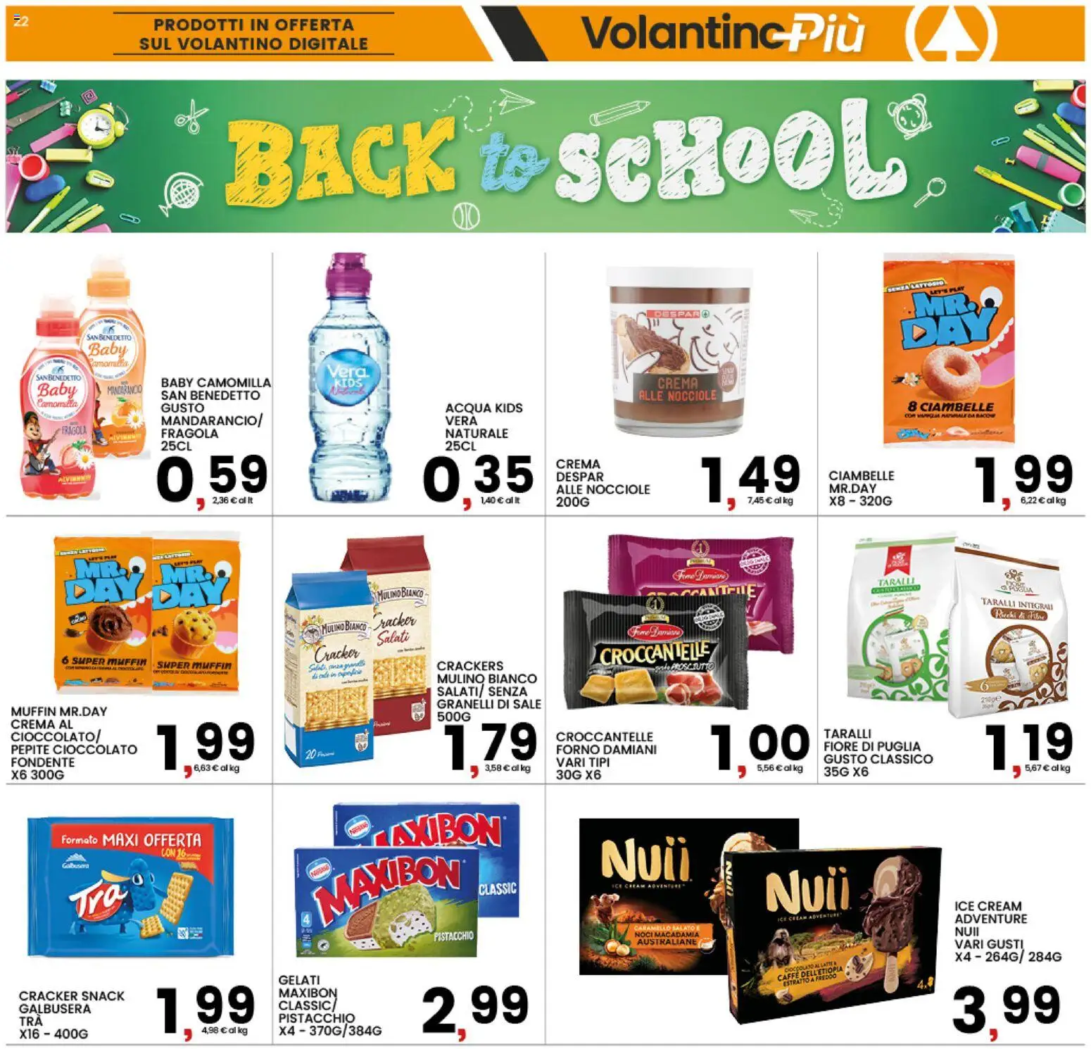 Volantino Interspar del 31/08/2026 | Pagina: 22 | Prodotti: Ciambelle, Caffè, Noci, Crackers