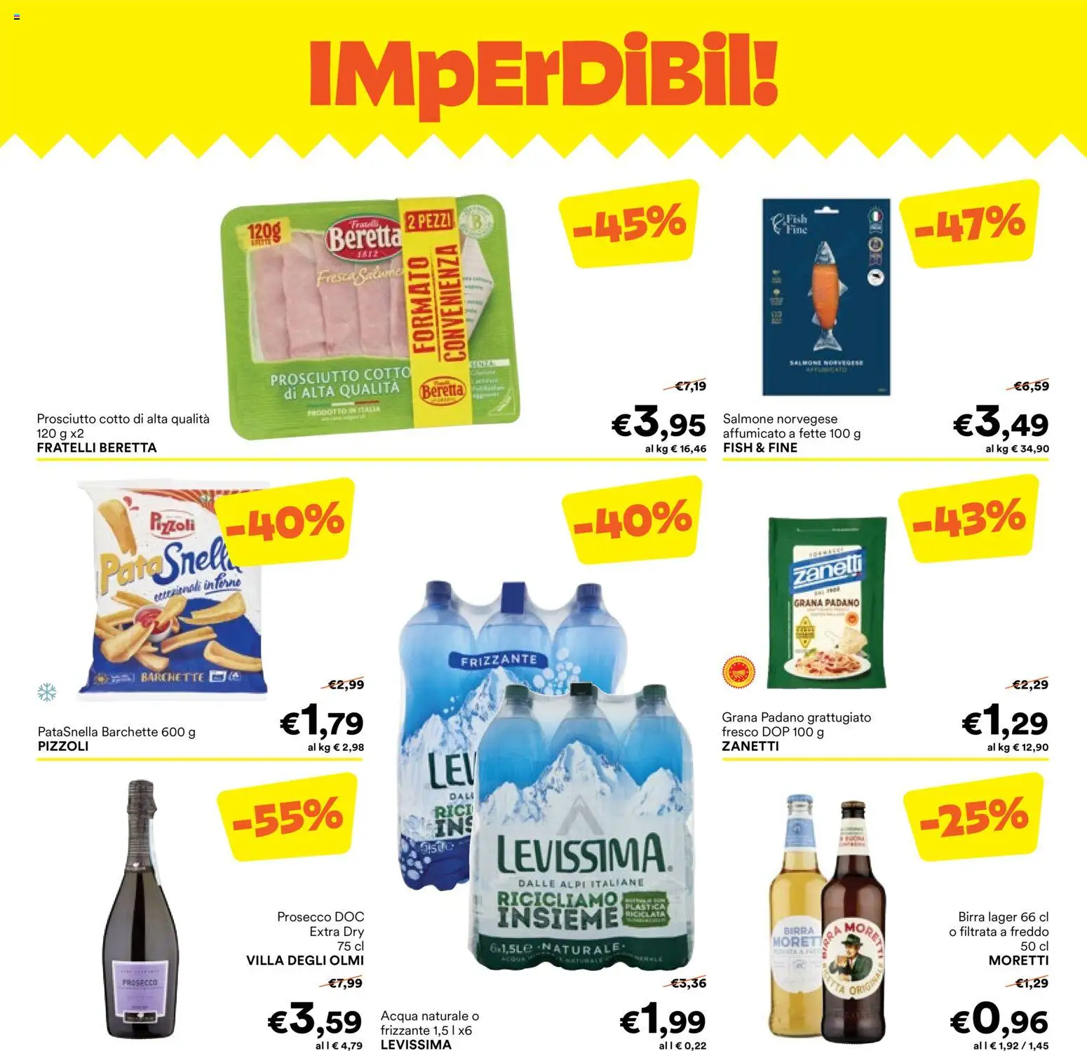 Volantino Unes del 06.05.2026 | Pagina: 2 | Prodotti: Birra, Salmone, Acqua, Acqua naturale