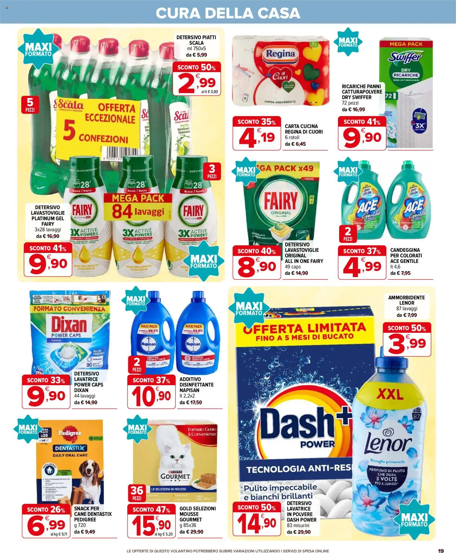 Volantino Iperal del 19/08/2026 | Pagina: 19 | Prodotti: Piatti, Scala, Panni, Profumo