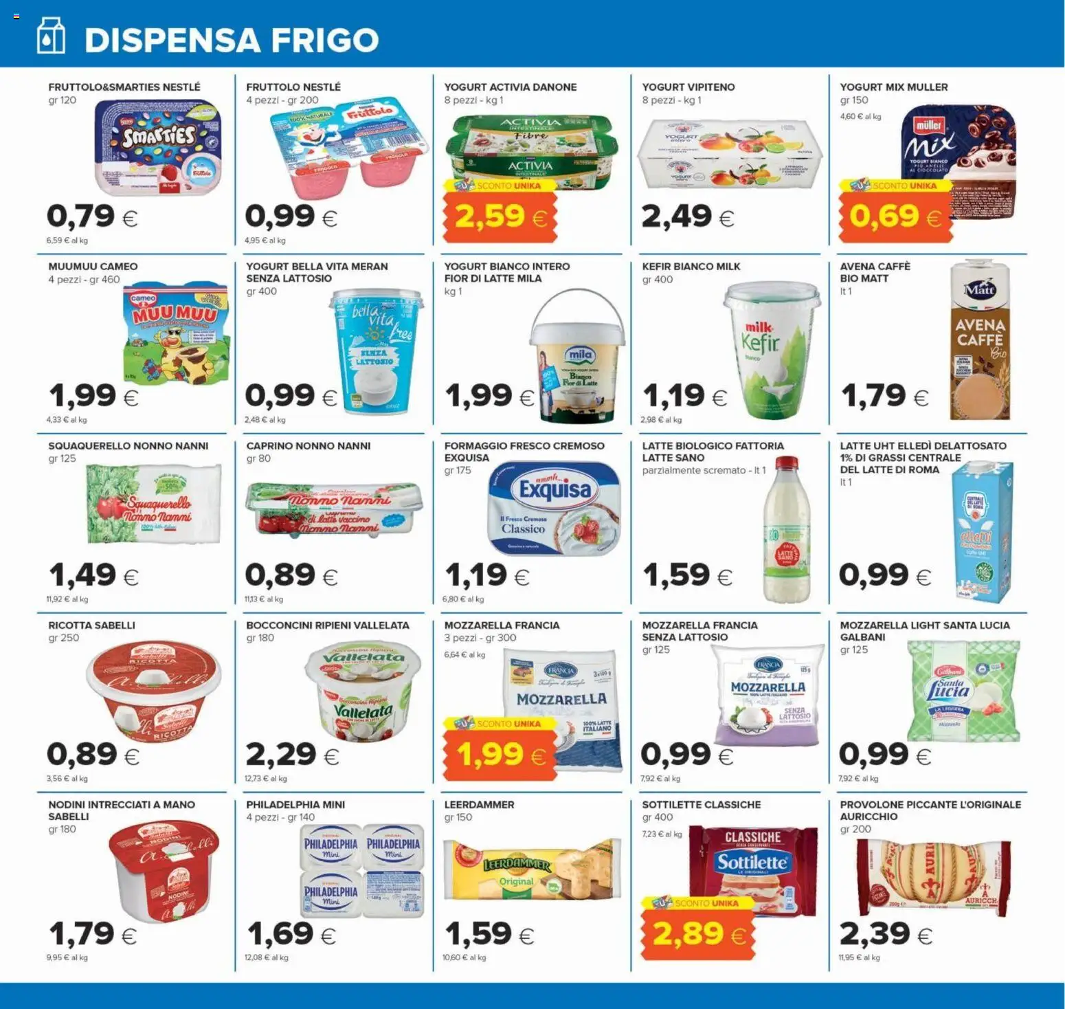Volantino Oasi del 22/10/2026 | Pagina: 10 | Prodotti: Yogurt, Latte, Tonno, Senza lattosio