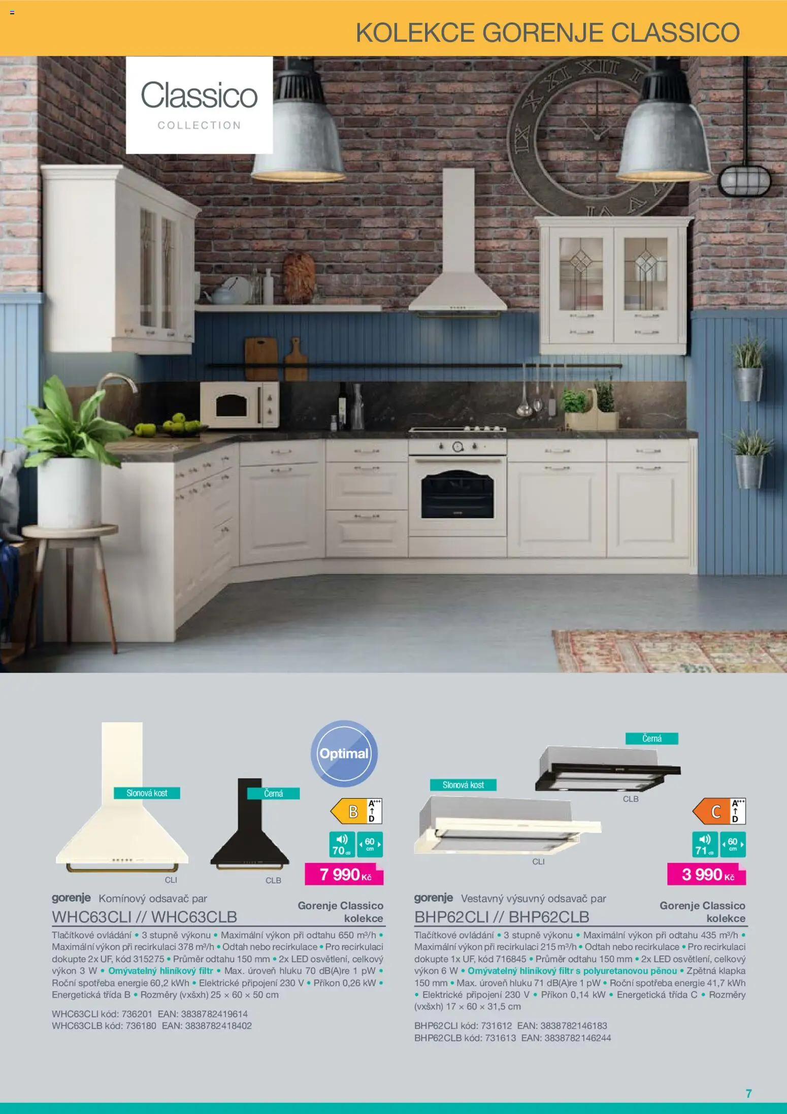 Möbelix leták - Gorenje od 01.01.2026 | Strana: 7 | Produkty: Odsavač par, LED