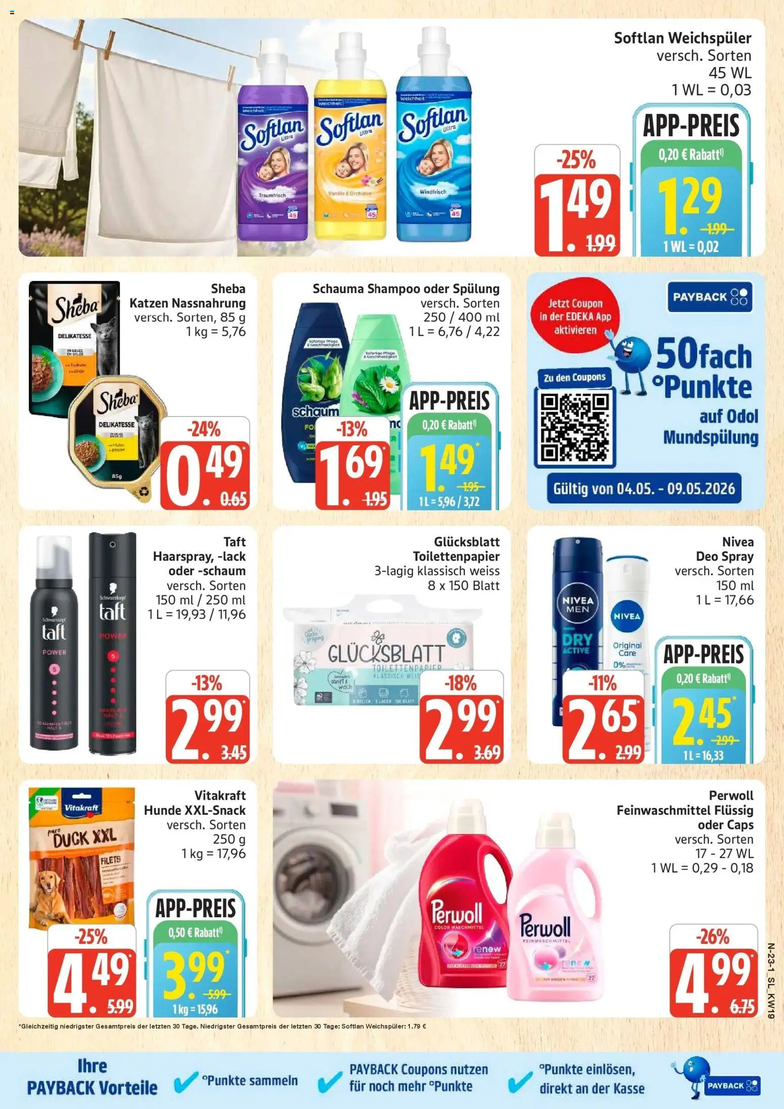 Marktkauf Prospekt Schleswig	 – gültig ab 04.05.2026 | Seite: 27 | Produkte: Sheba, Spülung, Weichspüler, Toilettenpapier