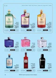 Anteprima del volantino Metro volantino Spirits Collection - Estate valido a partire dal 14/05/2026 | Pagina: 22 | Prodotti: Gin, Vodka, Whisky, Tequila