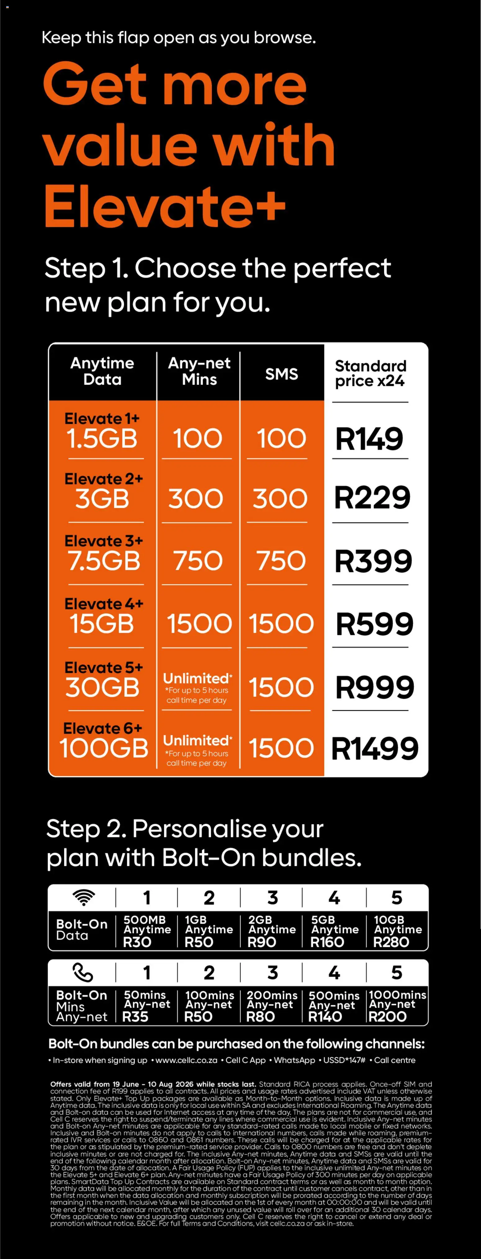New Cell C catalogue – valid from 19.06.2026 | Page: 3