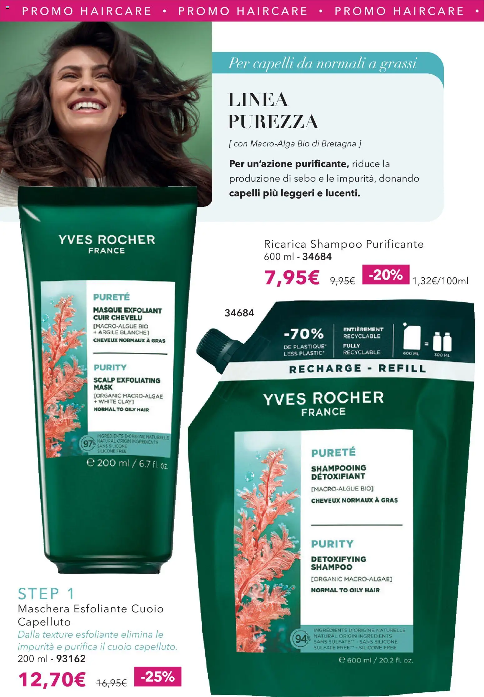 Volantino Yves Rocher del 31/08/2026 | Pagina: 12 | Prodotti: Shampoo, Maschera, Silicone