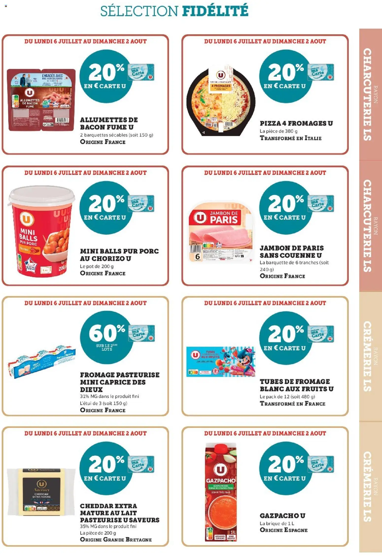 {H1} | Page: 3 | Produits: Chorizo, Jambon, Pizza, Porc