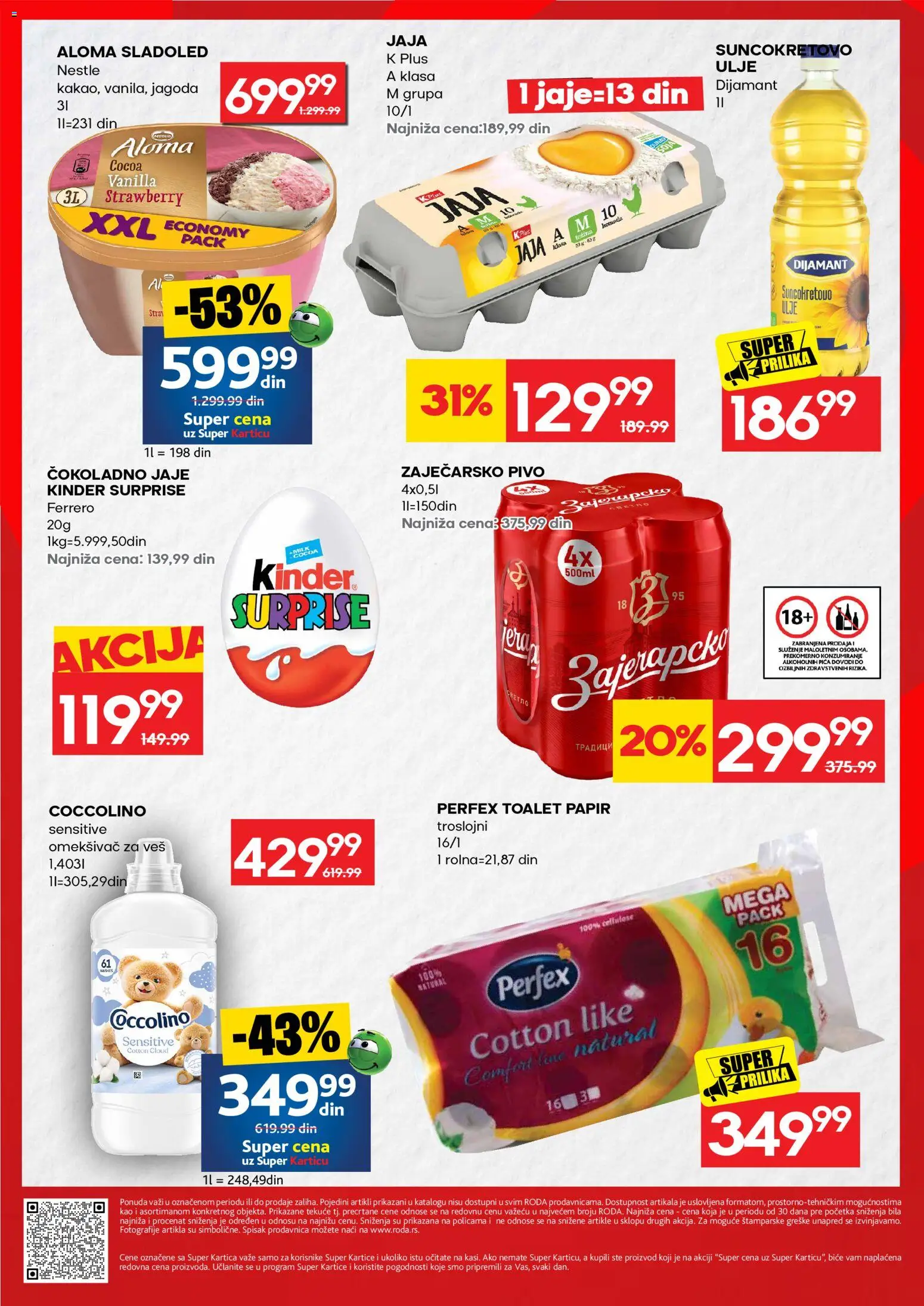 Roda katalog - važi od 20.08.2026 | Strana: 2 | Proizvode: Sladoled, Ulje, Pica, Coccolino